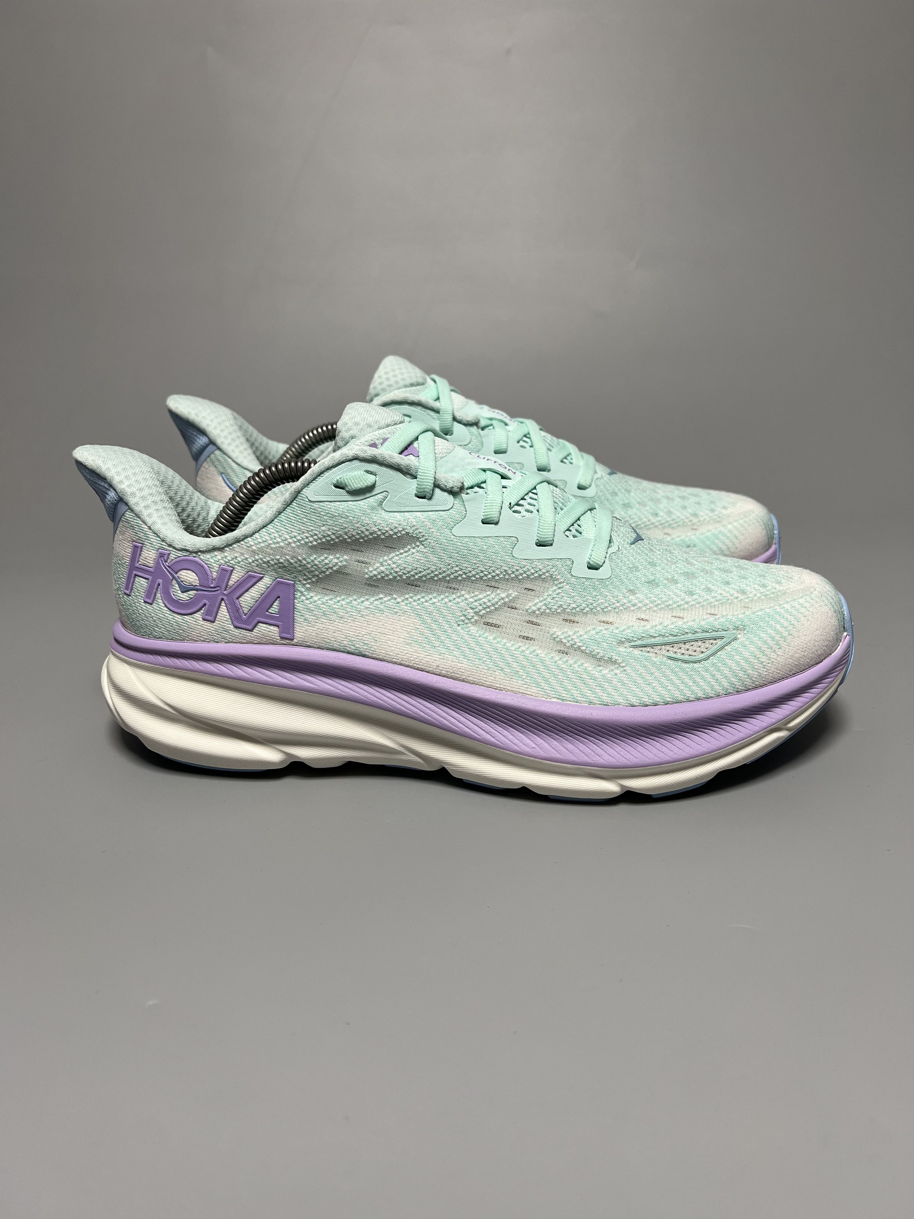 Hoka 9.5D Hoka One One Clifton 9 Wide Running Shoes Walking Gym Size US 9.5 / IT 39.5 - 1 Thumbnail