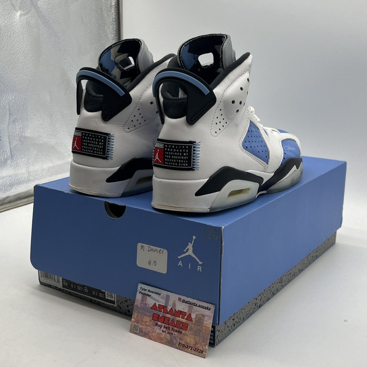 Jordan Brand Air Jordan 6 UNC Home Size US 8.5 / EU 41-42 - 5 Thumbnail