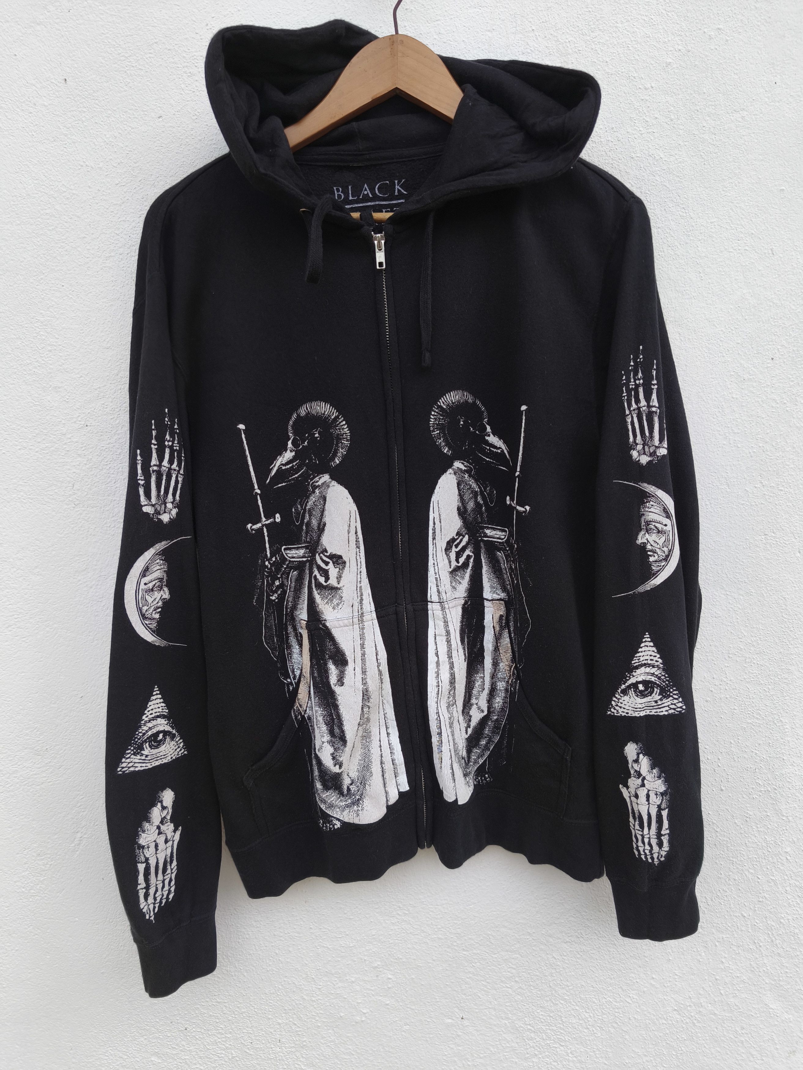 Japanese Brand 🔥 Black Craft zipper hoodies Gothic art Size US M / EU 48-50 / 2 - 1 Thumbnail
