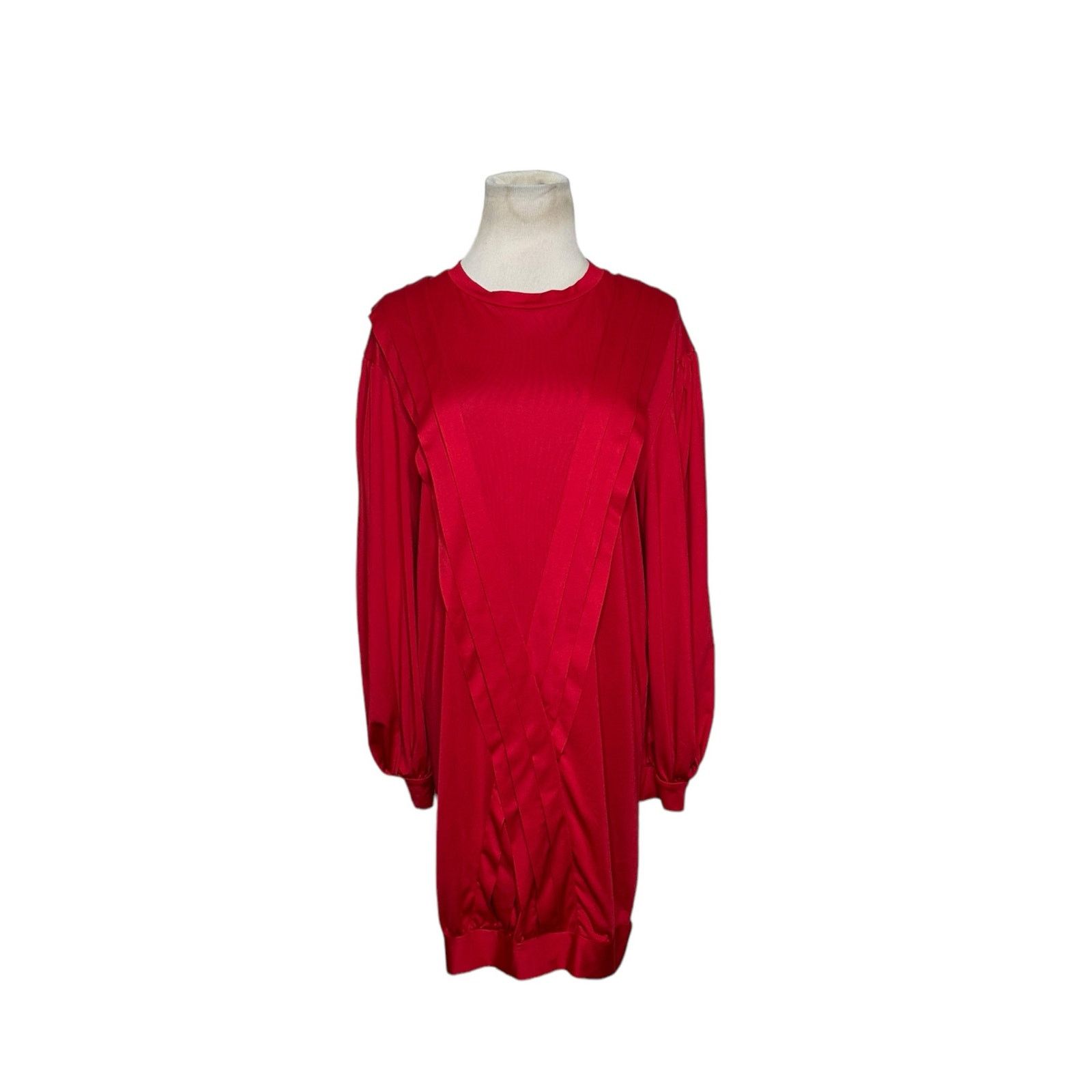 Zara Zara red long sleeves pleated mini dress size small Size S / US 4 / IT 40 - 11 Thumbnail