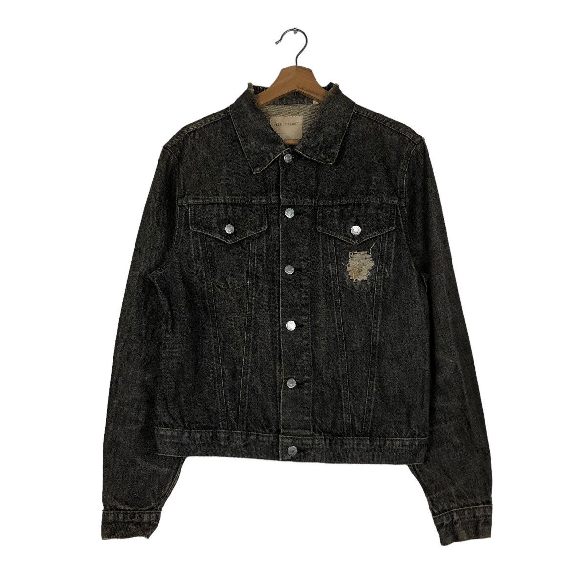 Helmut Lang 🔥VINTAGE HELMUT LANG CLASSIC DENIM TRUCKER JACKET BIKER Size US M / EU 48-50 / 2 - 3 Thumbnail