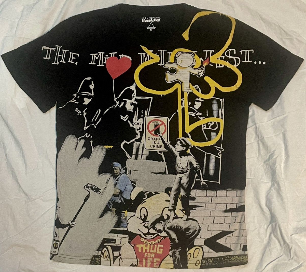 Eleven Paris Eleven Paris Graphic Tee Graffiti Streetwear Size M Size US M / EU 48-50 / 2 - 1 Thumbnail