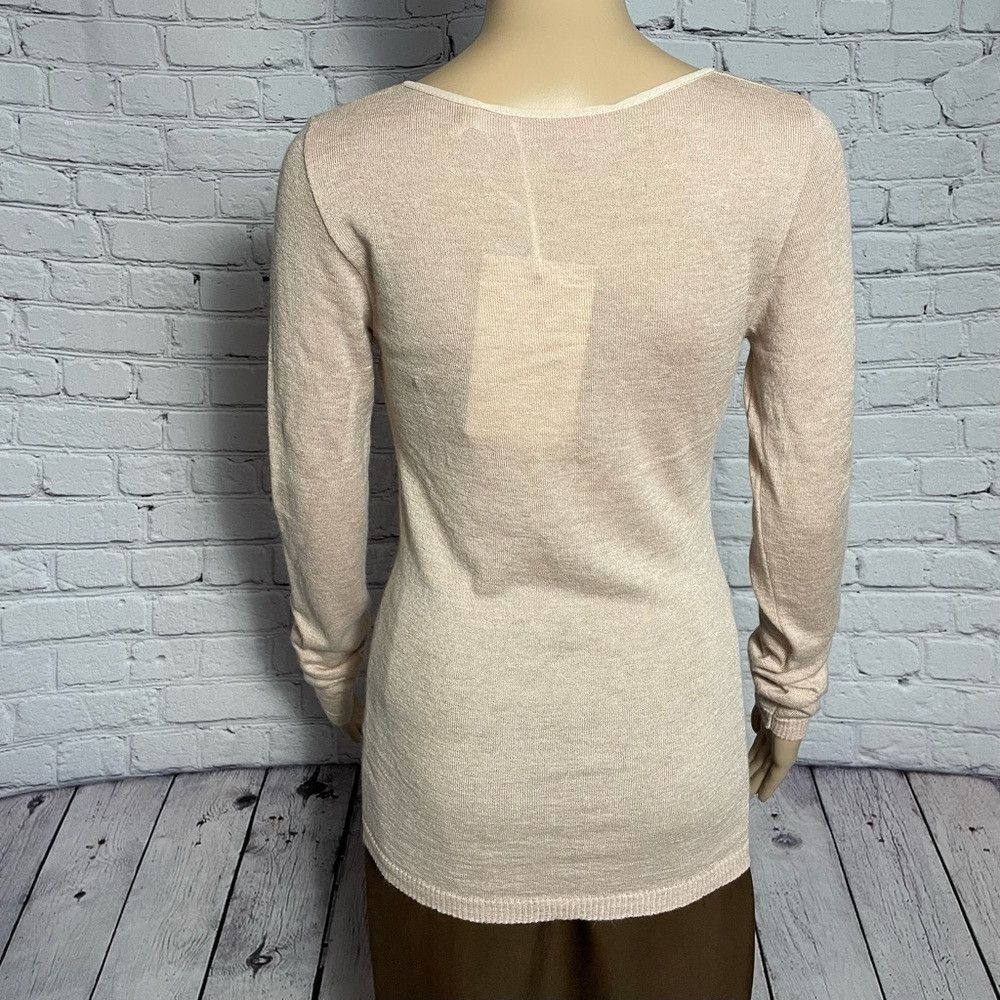 Other NWT New $260 Kaos Wool Blend Silk Knit Blush Sweater Size S Size S / US 4 / IT 40 - 6 Thumbnail
