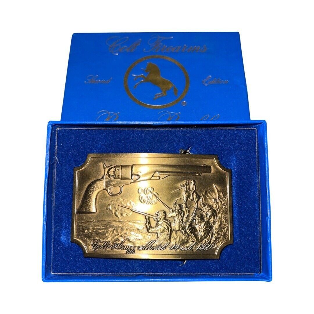 Vintage Vintage Colt Firearms Brass Buckle 1975 Edition 1860 Army R Grailed