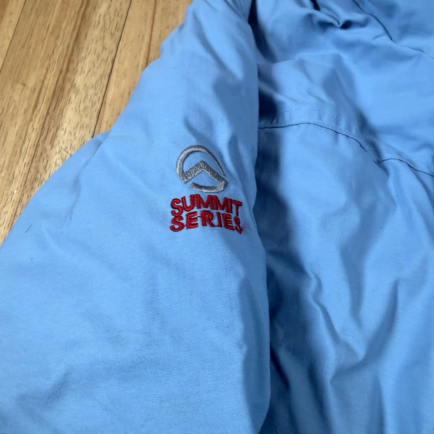 The North Face VINTAGE The North Face Down Jacket Parka Hooded Summit Series Nylon Blue M Mens Size US M / EU 48-50 / 2 - 5 Thumbnail