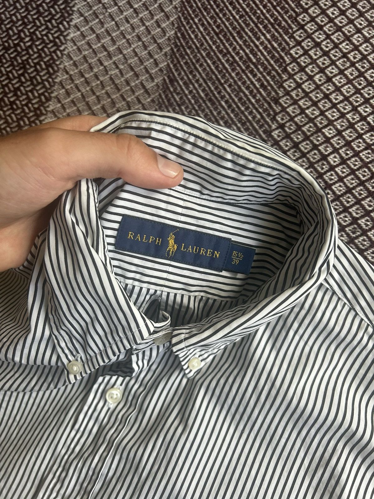 Polo Ralph Lauren Polo Ralph Lauren Striped Solid Style Shirt Button Up Size M Size US M / EU 48-50 / 2 - 7 Thumbnail
