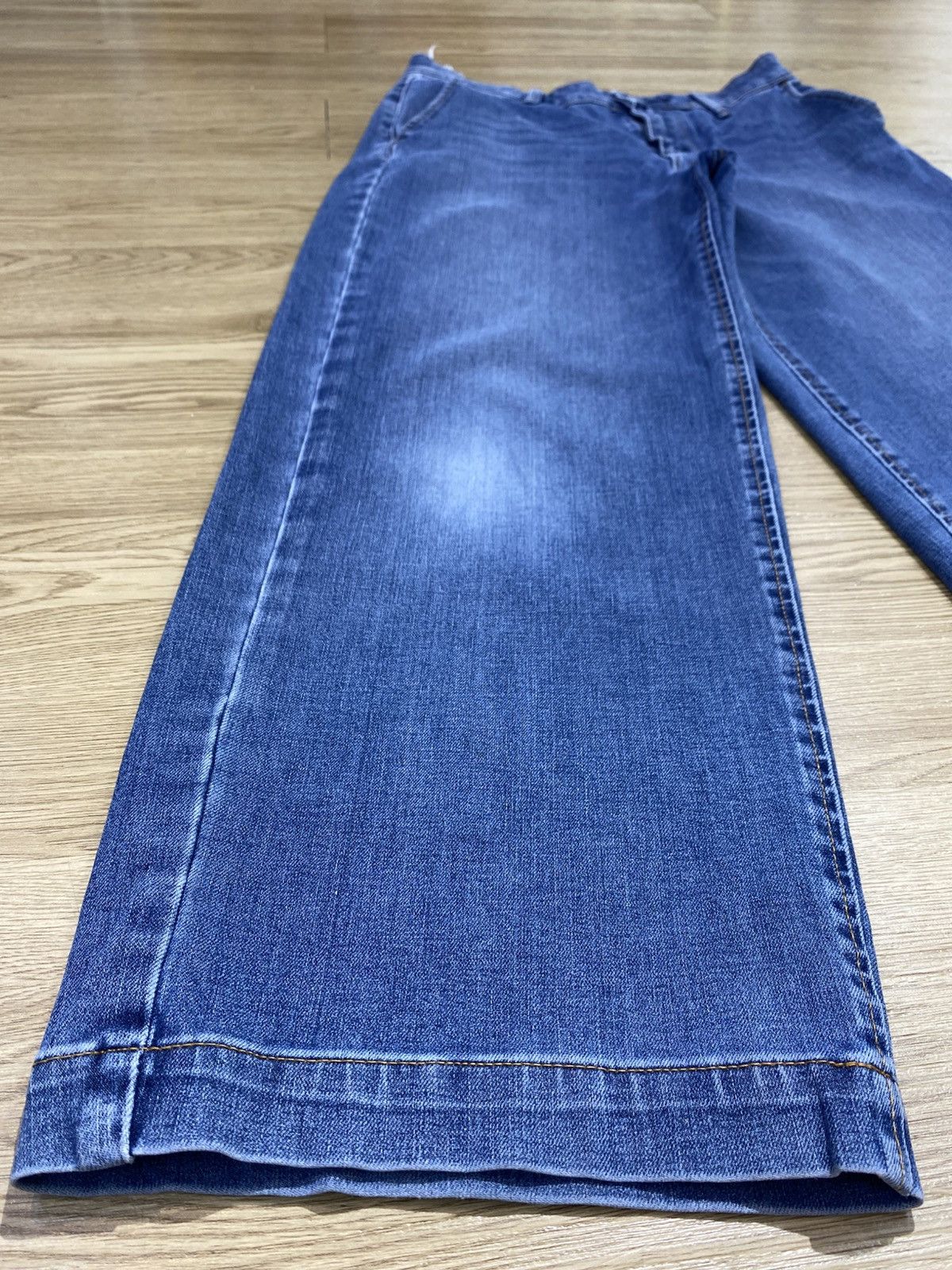 Japanese Brand Japanese Brand Acid Blue Wash Style Baggy Jeans Size US 28 / EU 44 - 5 Thumbnail