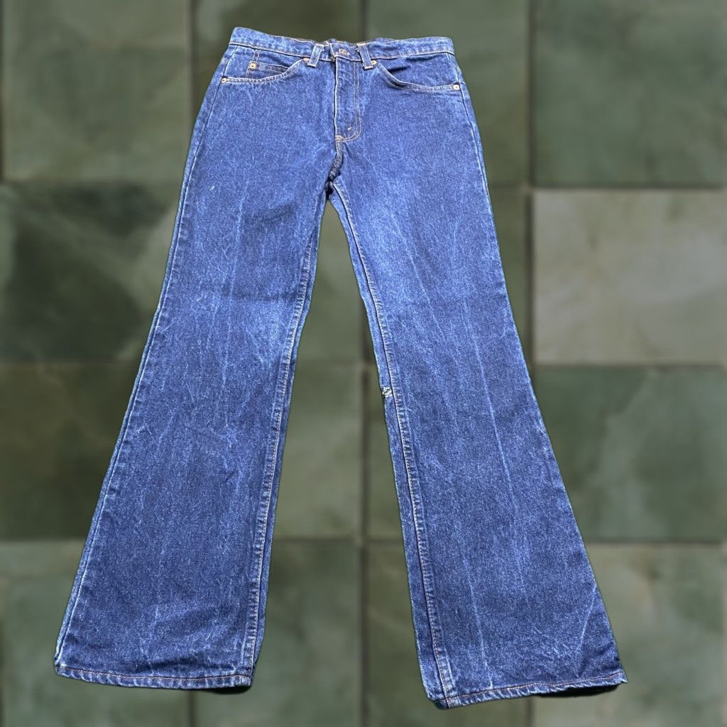 Levi's VINTAGE Levi's 517 Jeans Mens 29 Blue 70s Denim Flare FITS 28x29 USA MADE Size US 29 - 1 Thumbnail