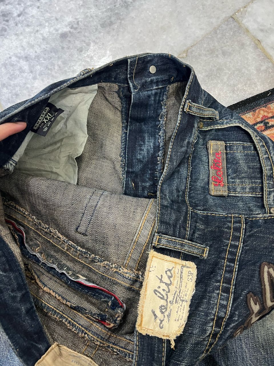 Japanese Brand Yoshitomo Nara Lolita Distressed Jeans Size US 35 - 10 Thumbnail
