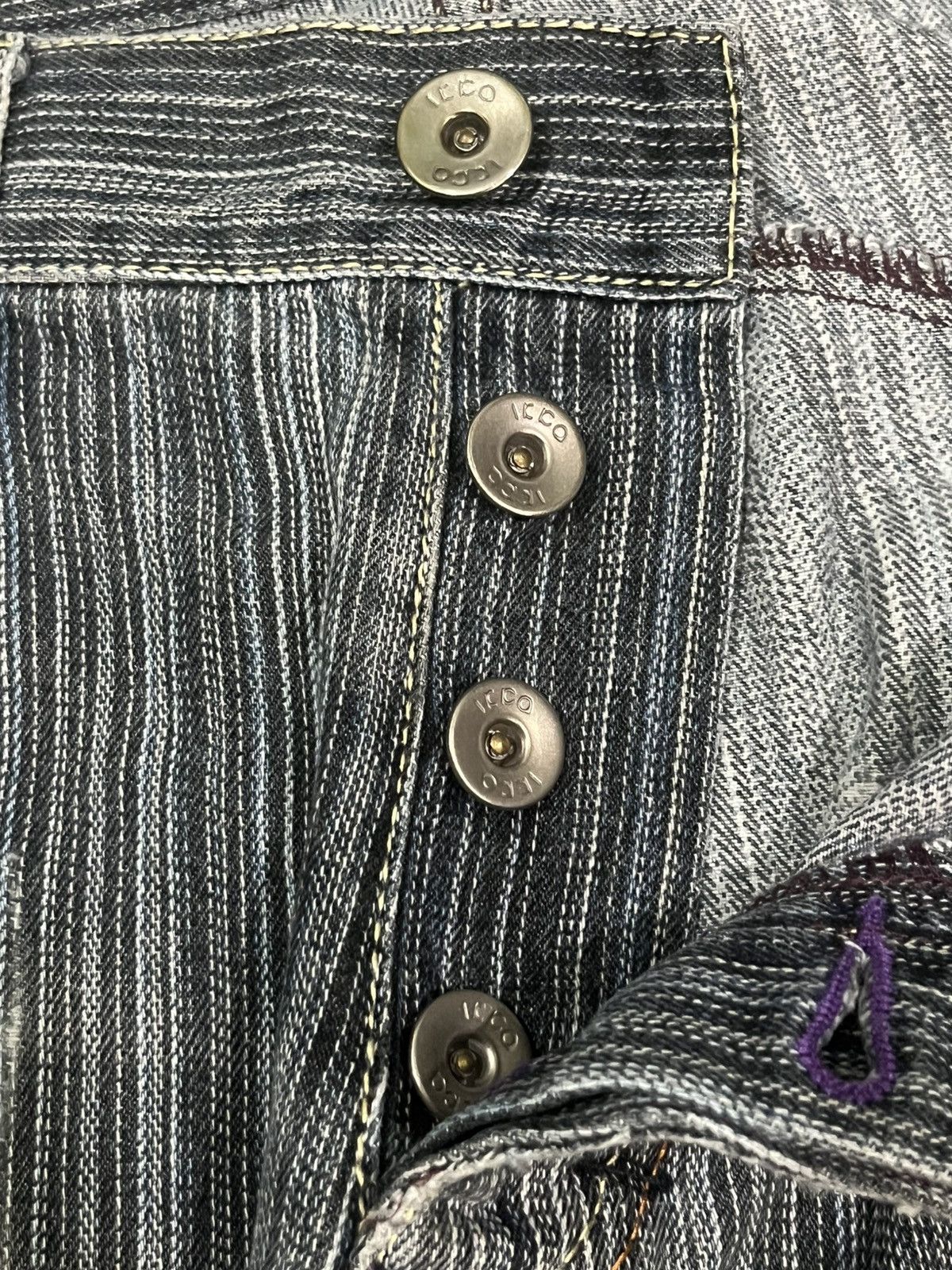 If Six Was Nine ⚡️Flare⚡️Vintage Japanese Brand Ikka Button Fly Flare Jeans Size US 34 / EU 50 - 6 Thumbnail