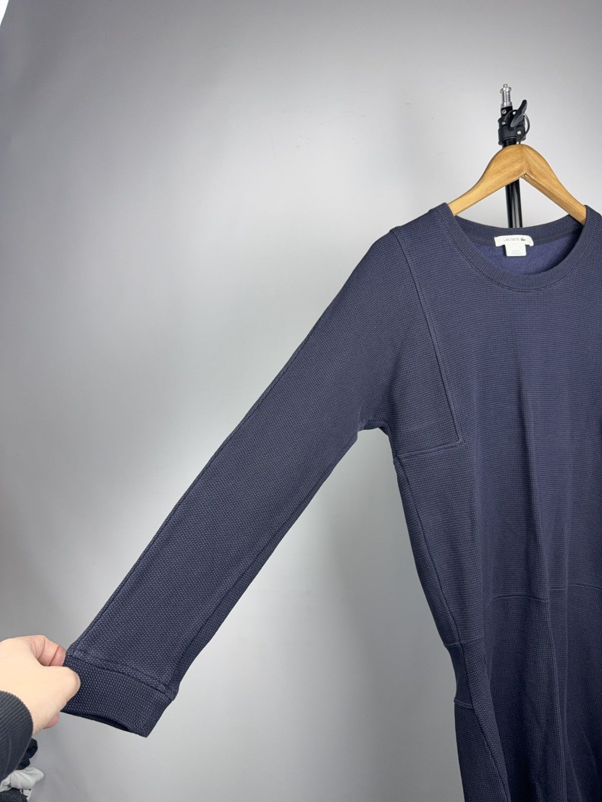 Lacoste Luxury 00s Lacoste Navy Knit Long Sleeve Dress Size S / US 4 / IT 40 - 5 Thumbnail