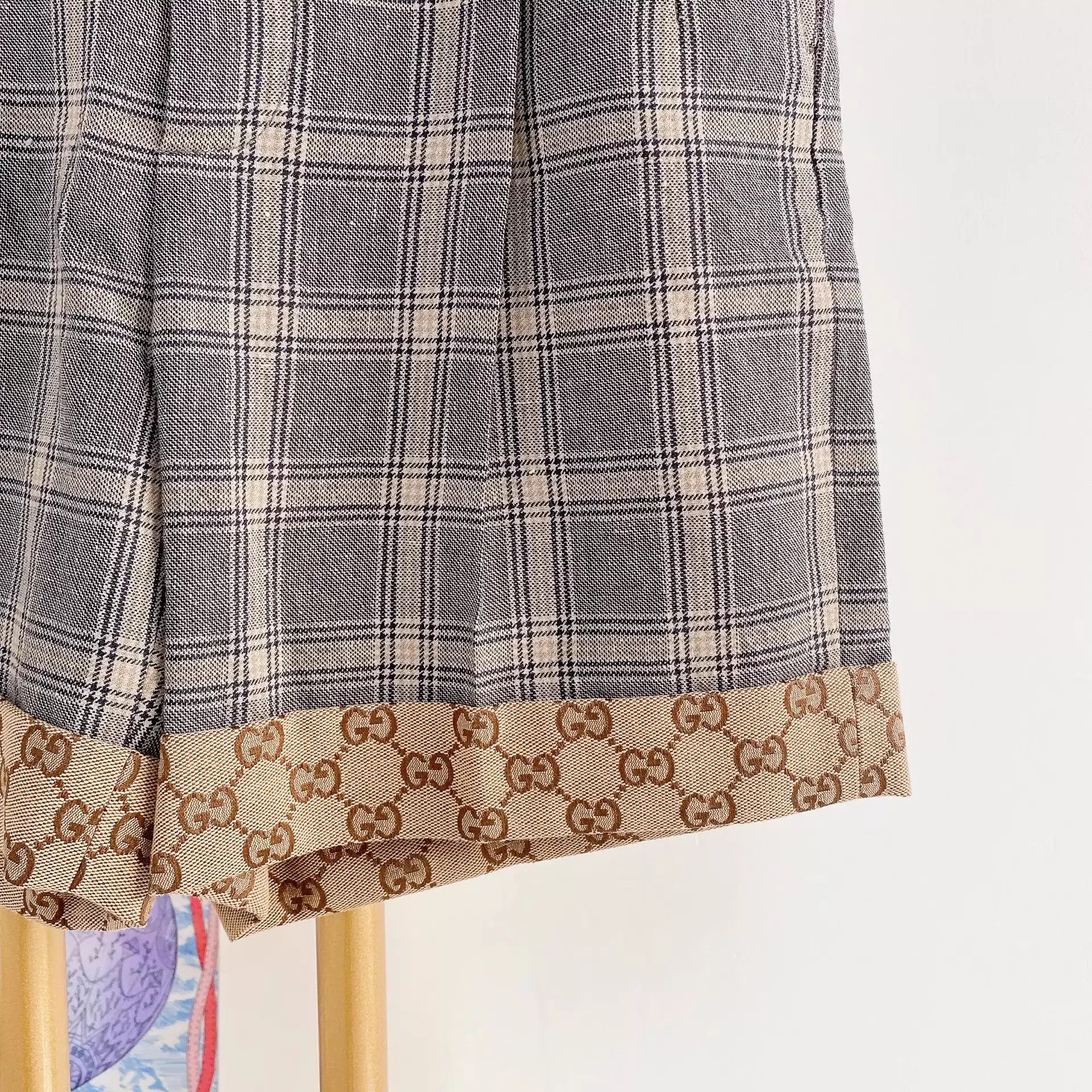 Gucci GUCCI Vintage Check Shorts 34 Size 24" / US 00 / IT 34 - 3 Thumbnail