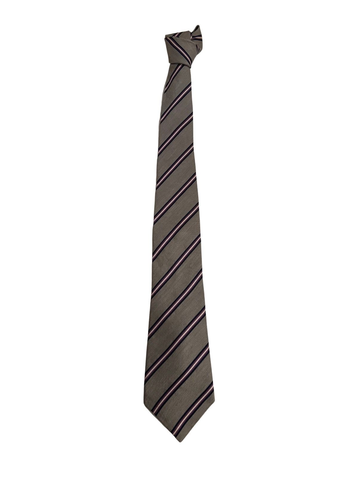 Banana Republic Gray striped necktie.ma0211 Size ONE SIZE - 5 Thumbnail