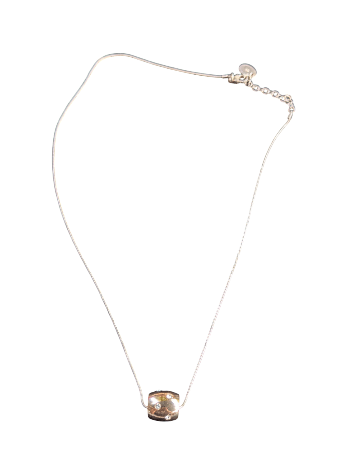 Jewelry x Sterling Silver Silver 925 Necklace With 316L Stainless Pendant, Women's