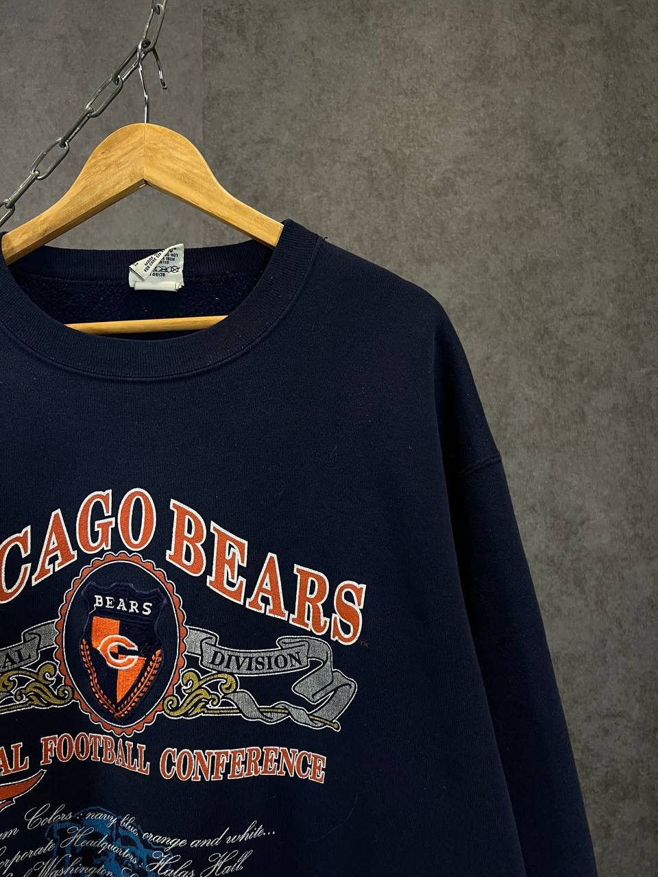 NFL Chicago Bears NFL vintage made in USA sweatshirt Size US XL / EU 56 / 4 - 2 Thumbnail