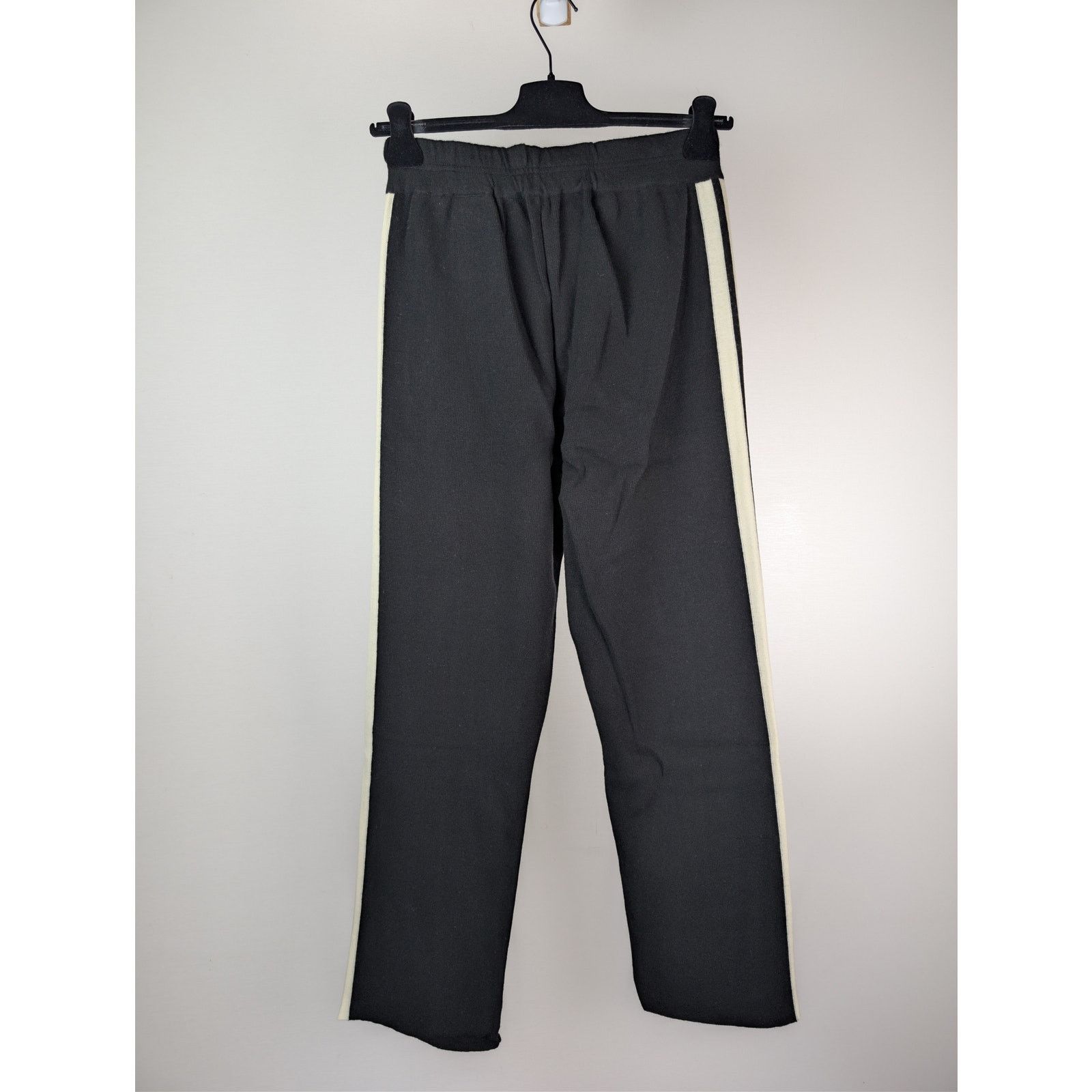 Palm Angels o1rshd1 Classic Logo Knit Track Pants in Black / Off White Size US 38 / EU 54 - 16 Thumbnail