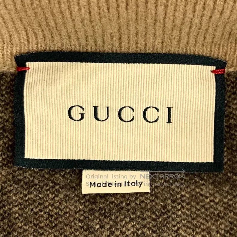 Gucci Gucci Brown logo jacquad full-print wool lapel single-brea Size US M / EU 48-50 / 2 - 5 Thumbnail