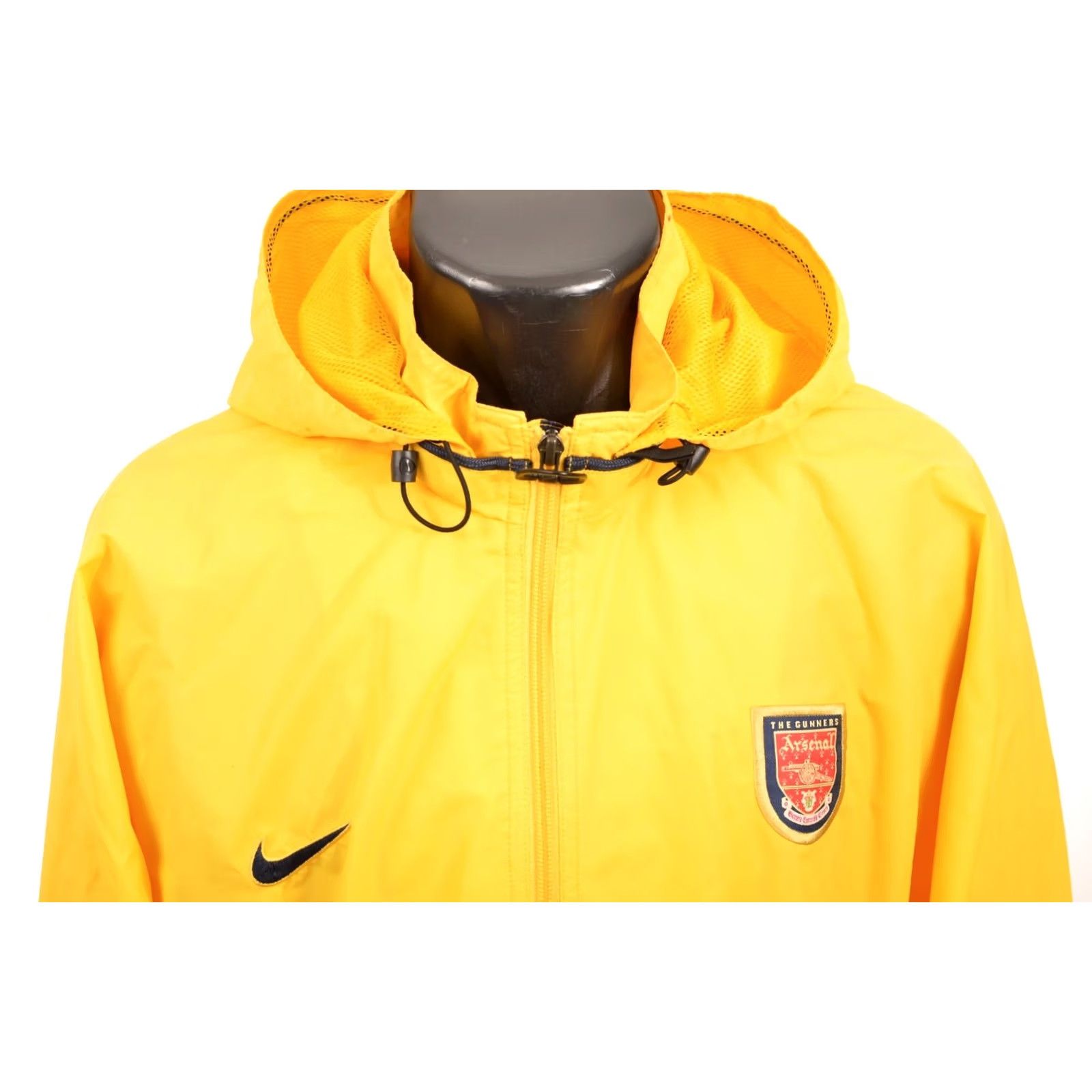 Nike Nike Team Arsenal 1999/2000 Hooded Yellow Rain Jacket L Mens Jacket Windbreaker Color: Yellow Size US L / EU 52-54 / 3 - 2 Thumbnail