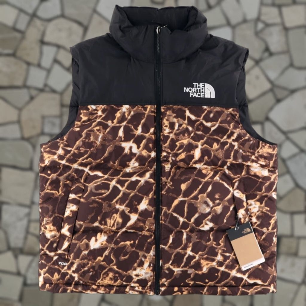 The North Face The North Face 96 Retro Nuptse Vest Colorblock Mock Jacket Coal Brown Men's L Shirt Size US L / EU 52-54 / 3 - 1 Thumbnail