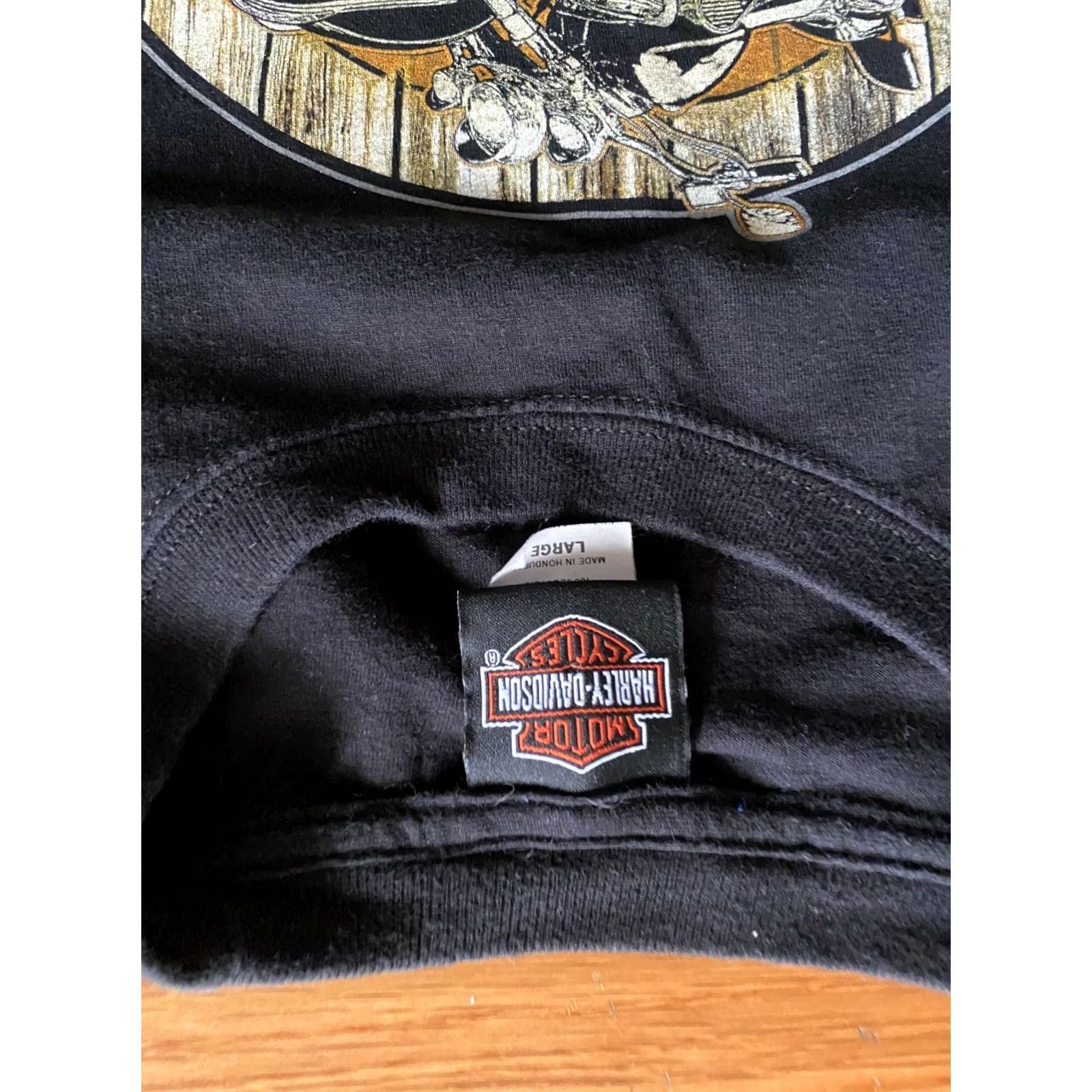 Harley Davidson Harley-Davidson T Shirt Thunder Beach Panama City Beach FL 2015 Rally Black Shirt Mens L Crew Neck Cotton Short Sleeve Skull Size US L / EU 52-54 / 3 - 4 Thumbnail