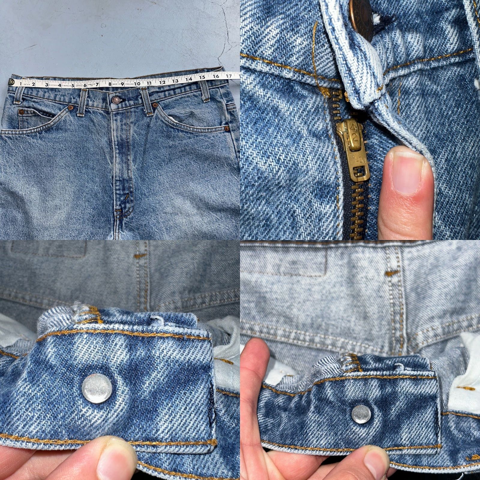Levi's Levi's 517 Jeans Bootcut USA Wind 70s 80s 33x30 36x32 Vintage Blue Denim Mens Regular Size 36 Cotton Blend Zipper Button 5-Pocket Size US 36 / EU 52 - 8 Thumbnail