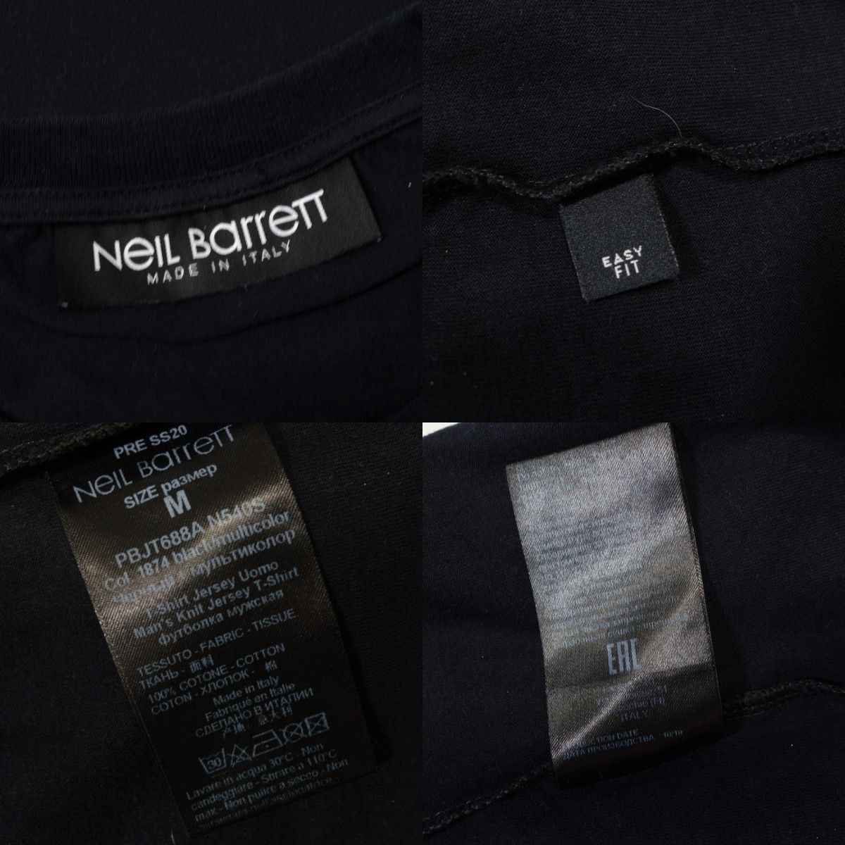 Neil Barrett SS20 Rap-cules 2 Collage Print Easy Fit T-Shirt Size US M / EU 48-50 / 2 - 8 Thumbnail