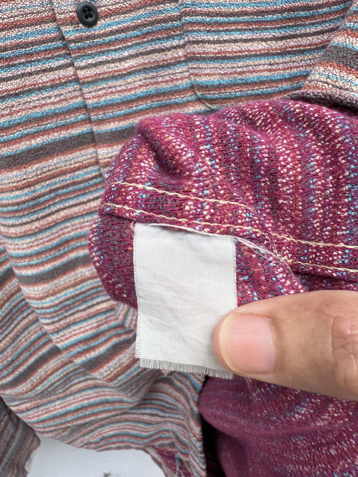 Sugar Cane Vintage Distressed SUGAR CANE Stripes Flannel Rare Design Size US L / EU 52-54 / 3 - 10 Thumbnail