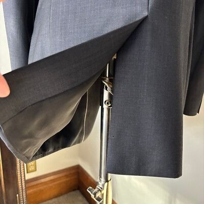 Hugo Boss Hugo Boss Pure Wool Blazer Jacket 2 Button Gray Sport Coat S Size 42L - 12 Thumbnail