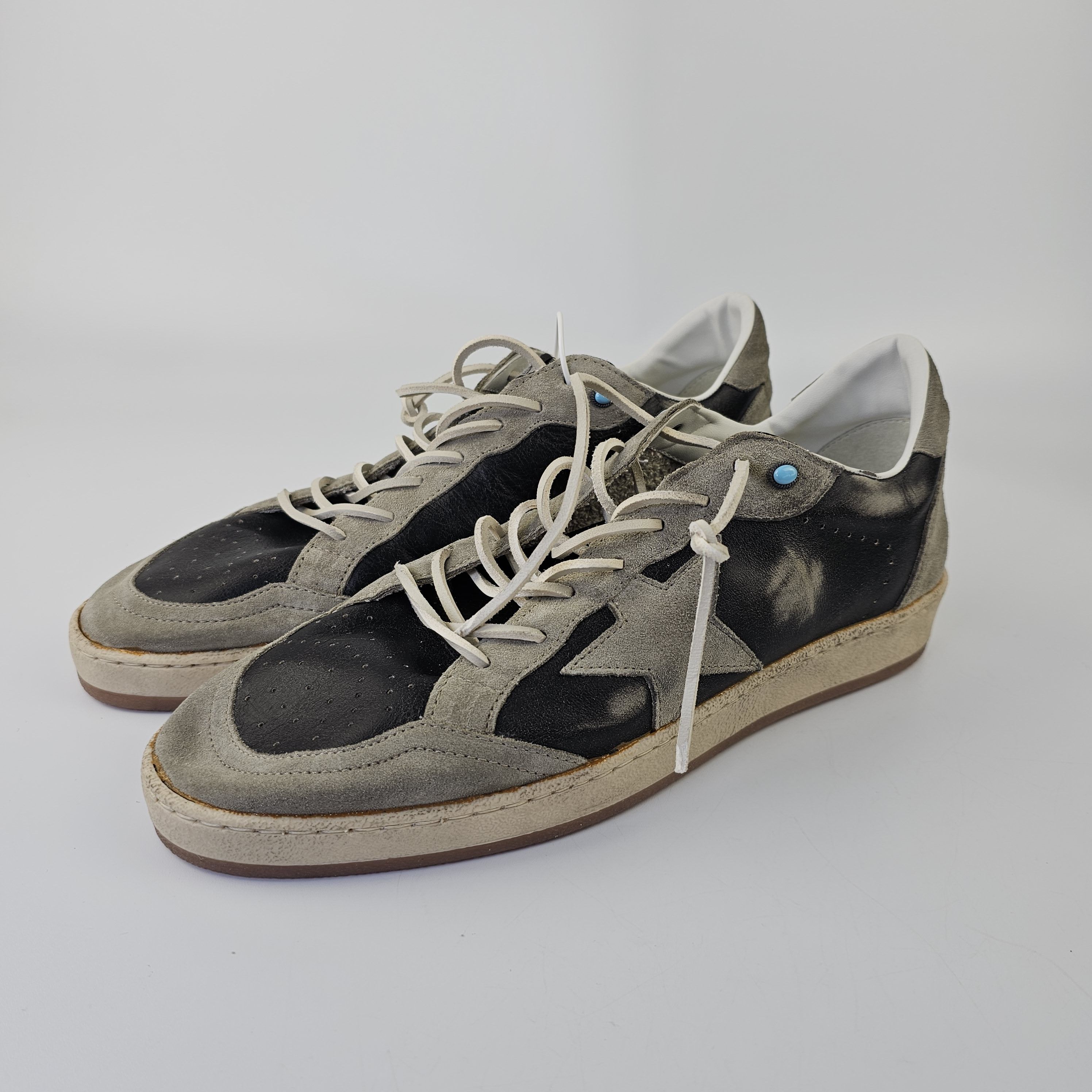 Golden Goose Ball Star Black/Brown Leather Sneakers New FW24