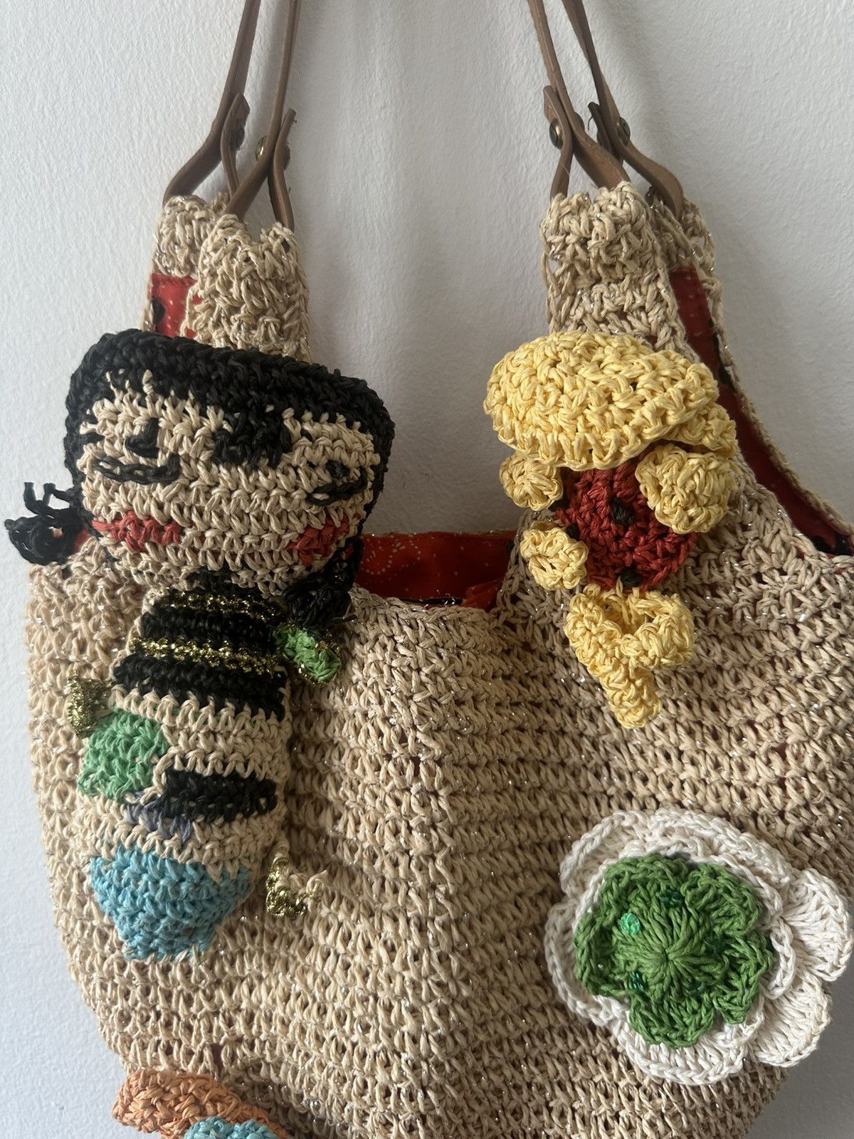 Tsumori Chisato Tsumori Chisato Basket Knit Motif With Drawsting Tote Bag Size ONE SIZE - 3 Thumbnail