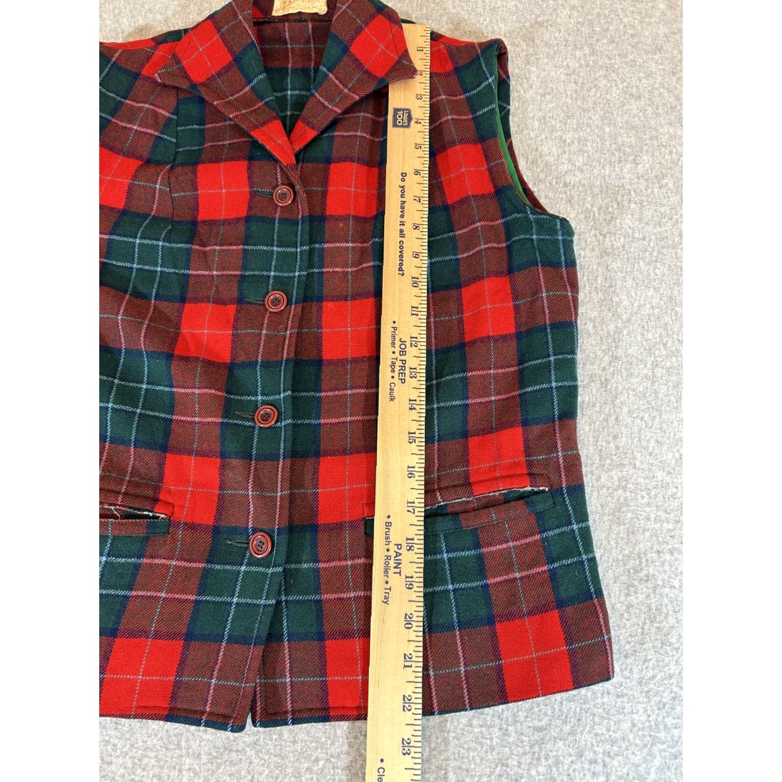 Pendleton VINTAGE Pendleton Vest Womens 10 Tartan Plaid Wool 60s Preppy Cottagecore Mens Ladies? Size L / US 10 / IT 46 - 6 Thumbnail