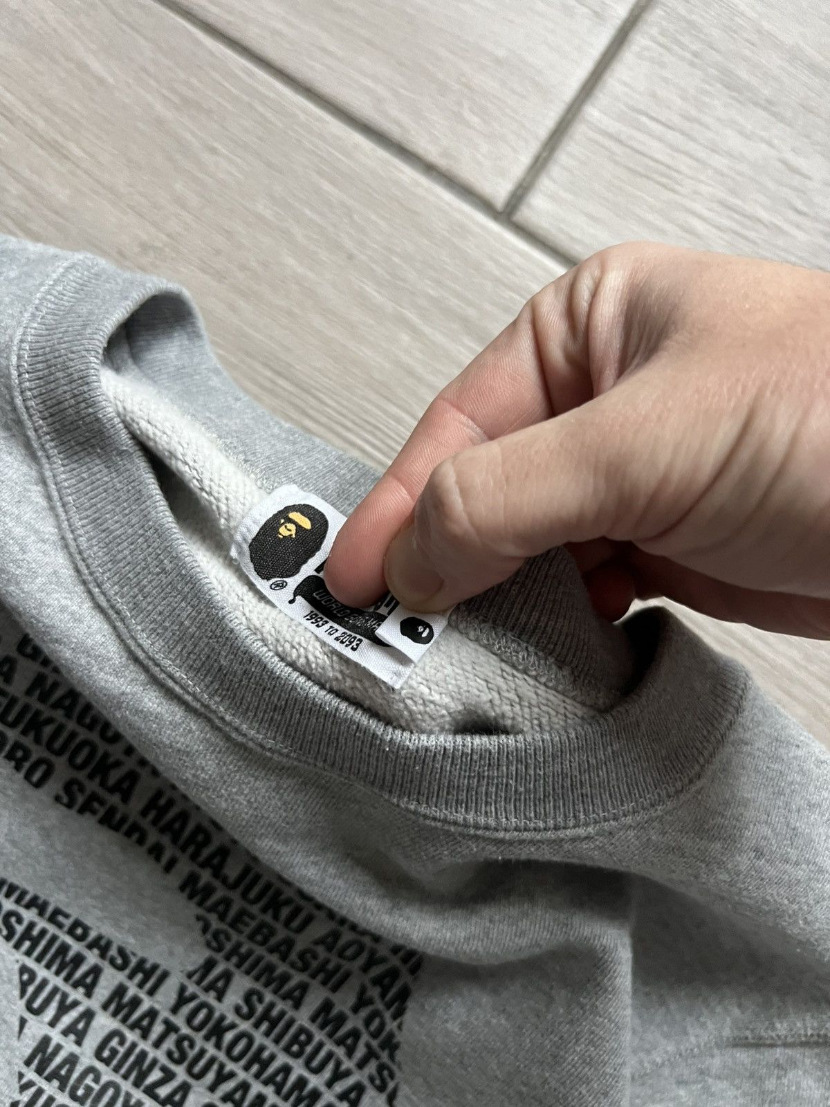 Bape BAPE Sweatshirt Size Medium Gray Size US M / EU 48-50 / 2 - 7 Thumbnail