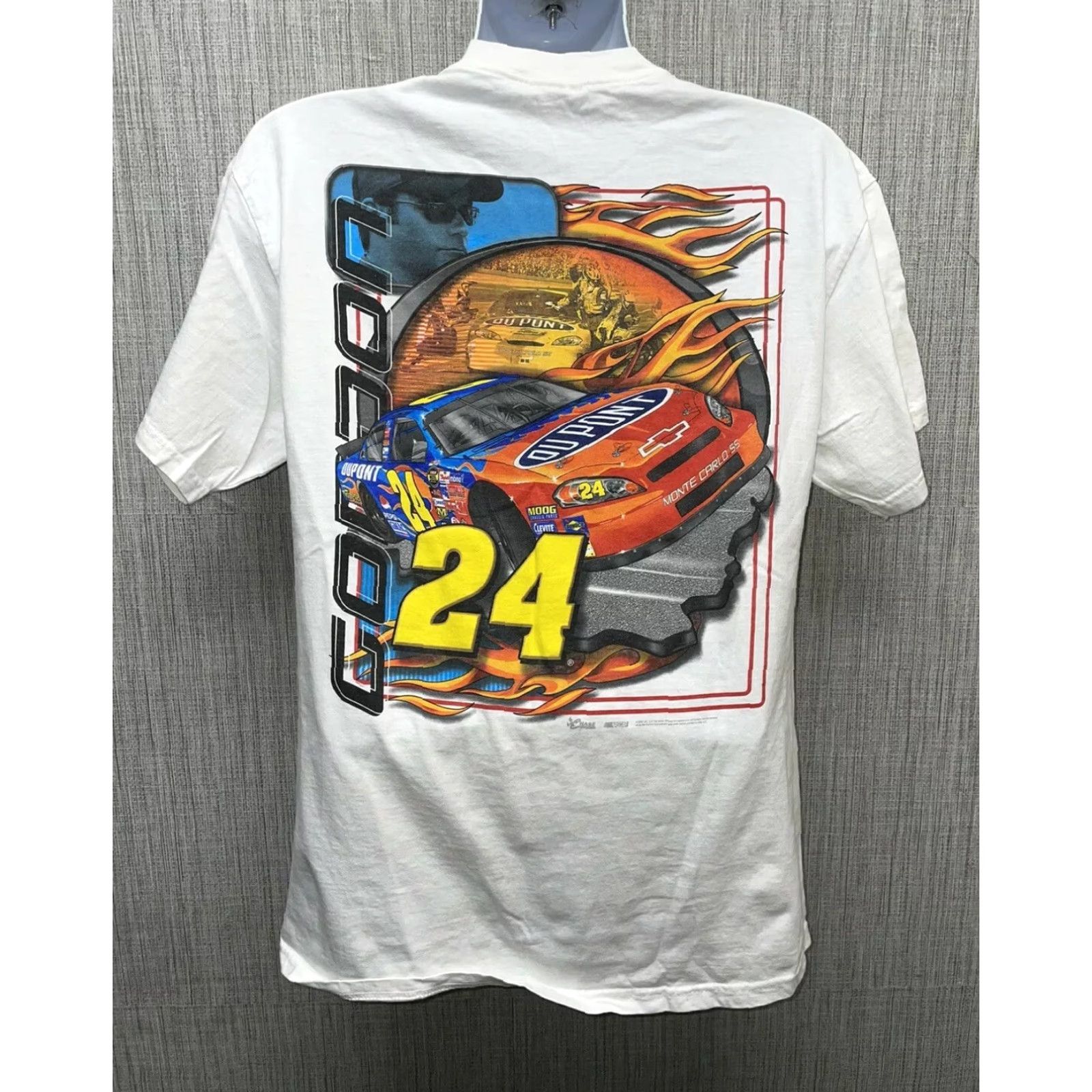 Vintage VINTAGE Jeff Gordon graphic Tee White Graphic T-Shirt Mens L Size US L / EU 52-54 / 3 - 6 Thumbnail