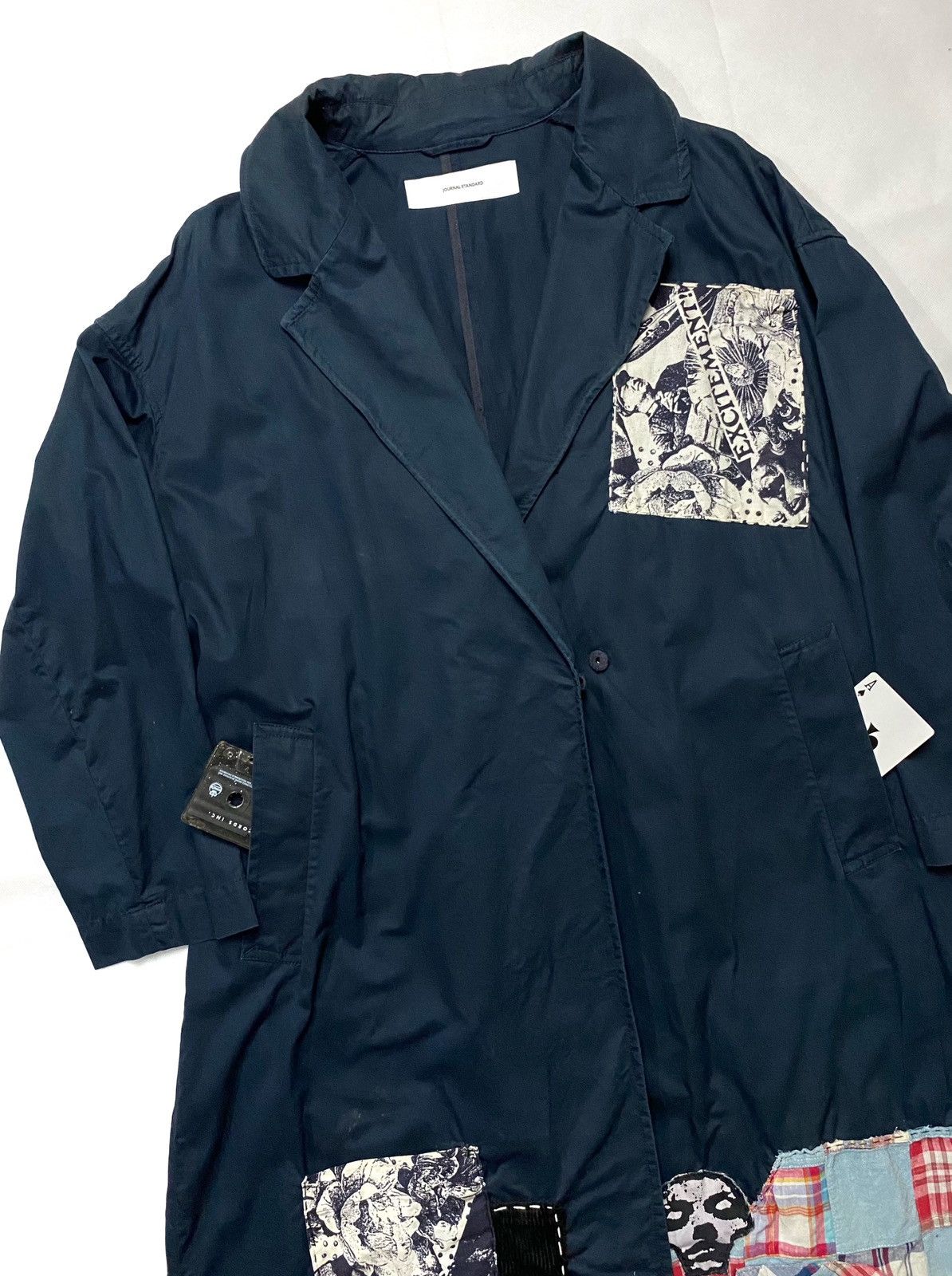 Journal Standard 🕊️Journal Standard Nylon Trench Coat Patchwork“ EXCITEMENT “ Size US L / EU 52-54 / 3 - 5 Thumbnail
