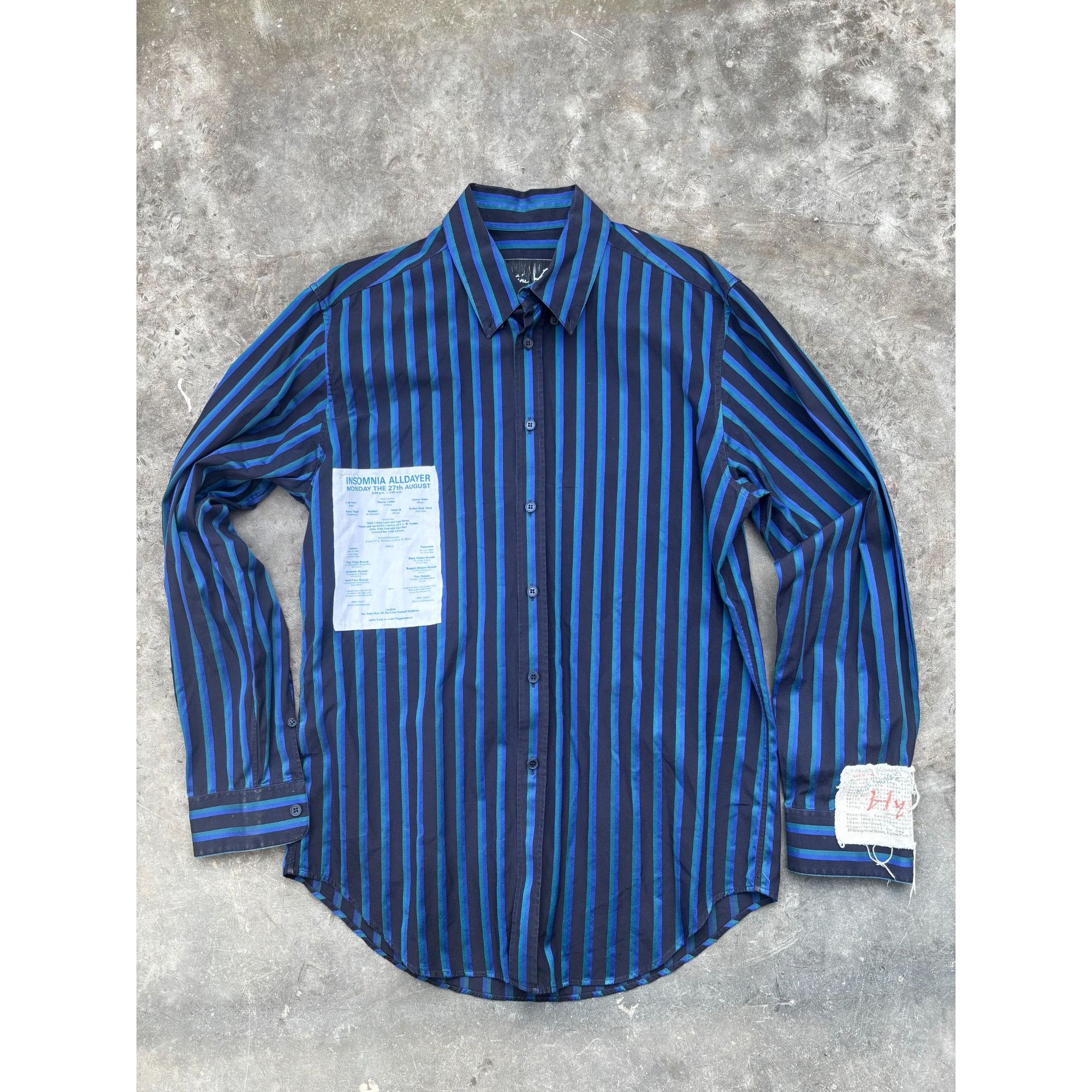 Martine Rose Martine Rose Patchwork Punk Shirt - Blue Black - Archive Des Size US M / EU 48-50 / 2 - 1 Thumbnail