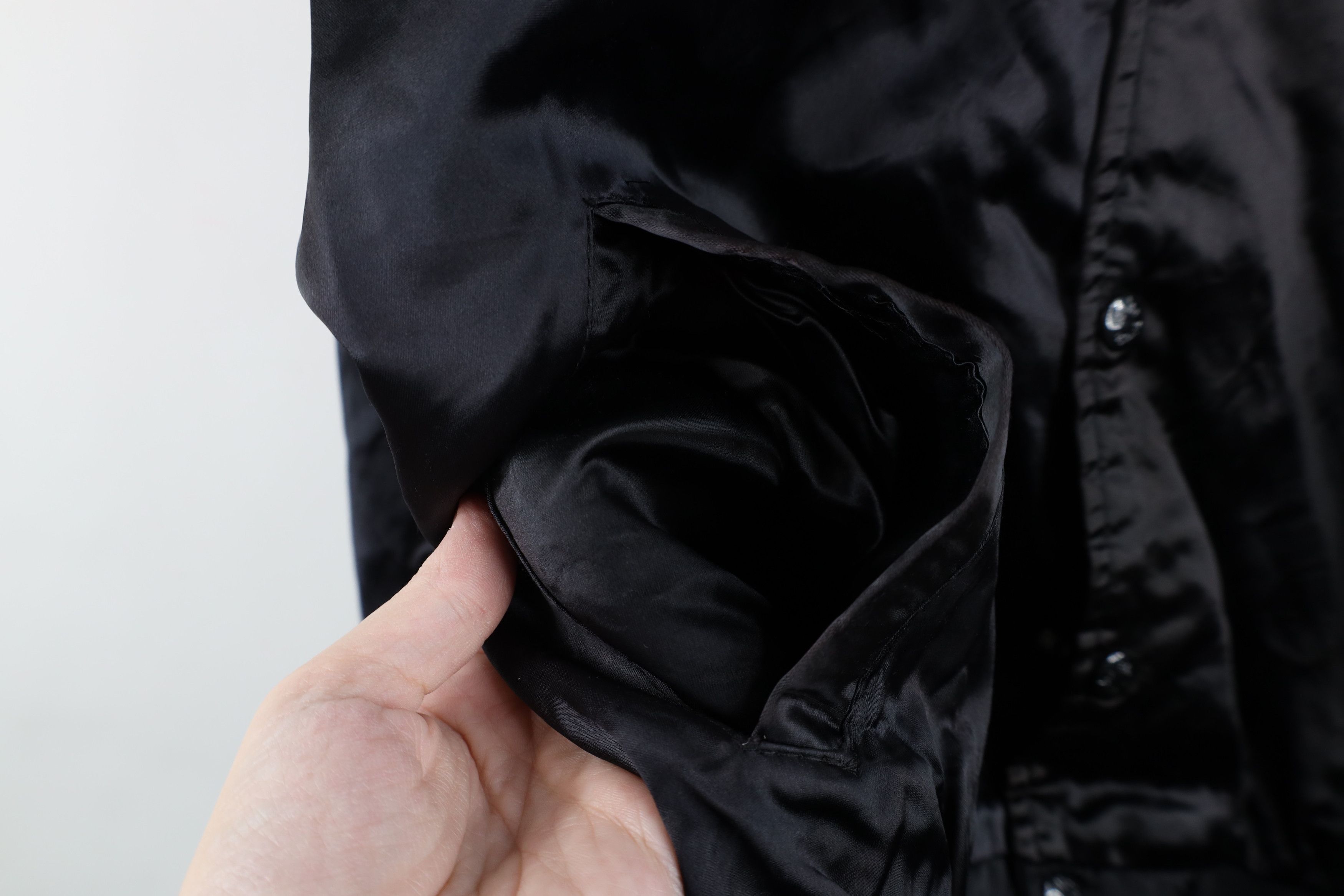 Vintage Vintage 70s 80s NBC Peacock TV Satin Bomber Jacket Black USA Size US L / EU 52-54 / 3 - 8 Thumbnail