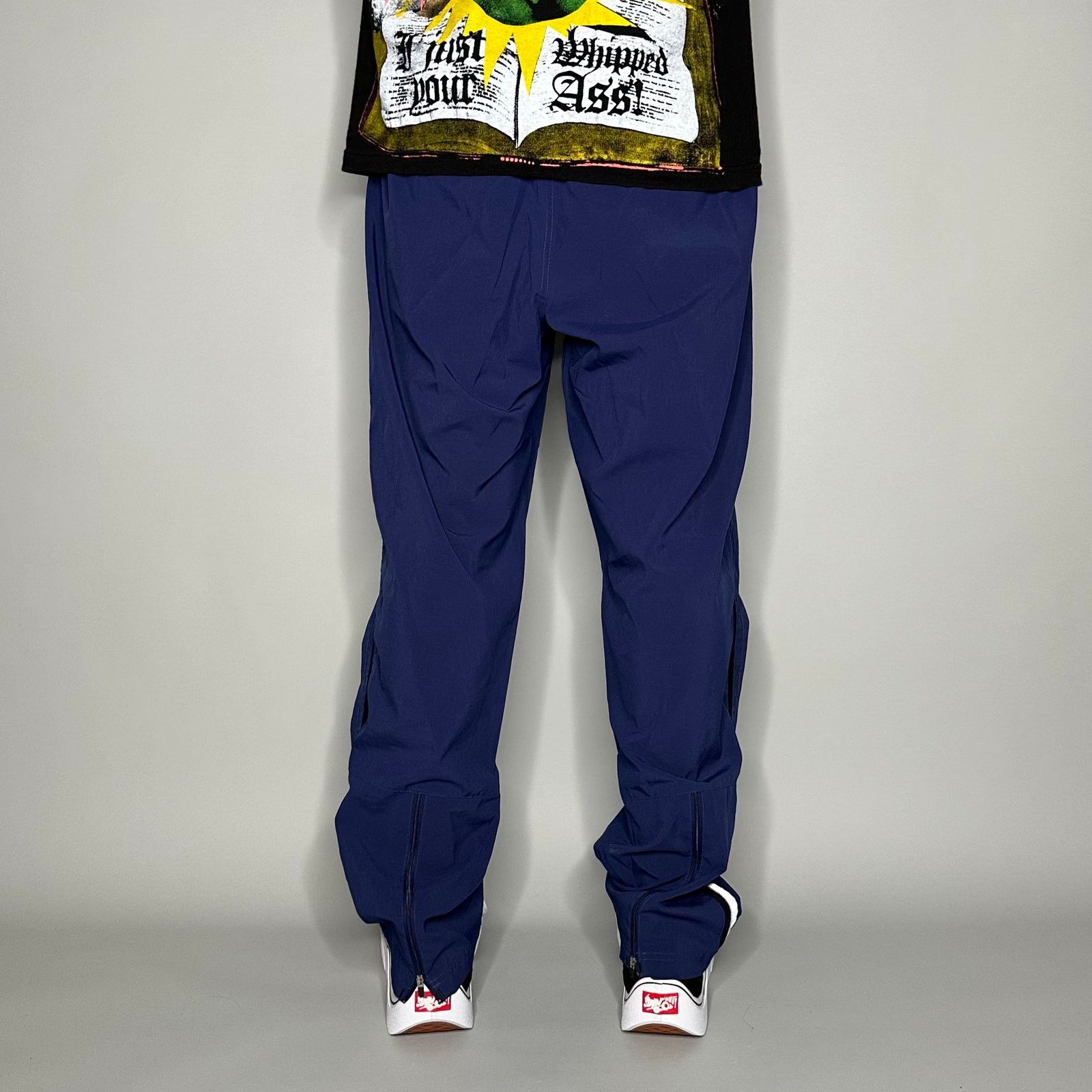 Starter Vintage 90s Starter Track Pants Mens L Relaxed Fit Navy Blue Size US 34 / EU 50 - 2 Thumbnail