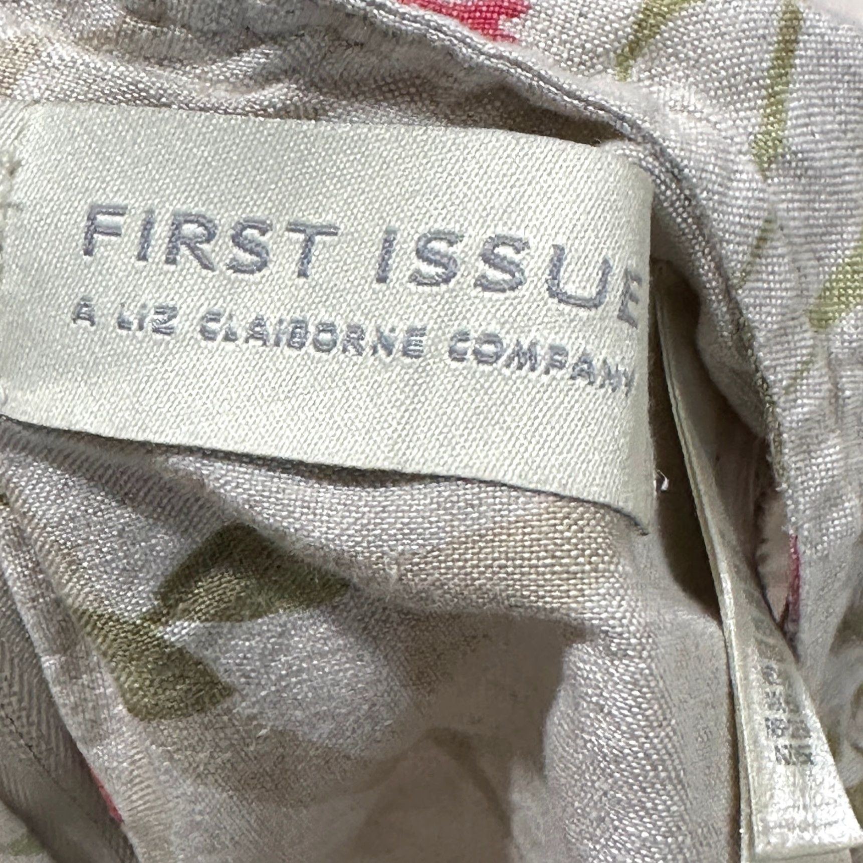 Liz Claiborne VINTAGE Liz Claiborne Dress 10 Beige Pink Tropical Floral Linen Blend Sleeveless Knee Length Tank Dress Women Womens Size L / US 10 / IT 46 - 6 Thumbnail