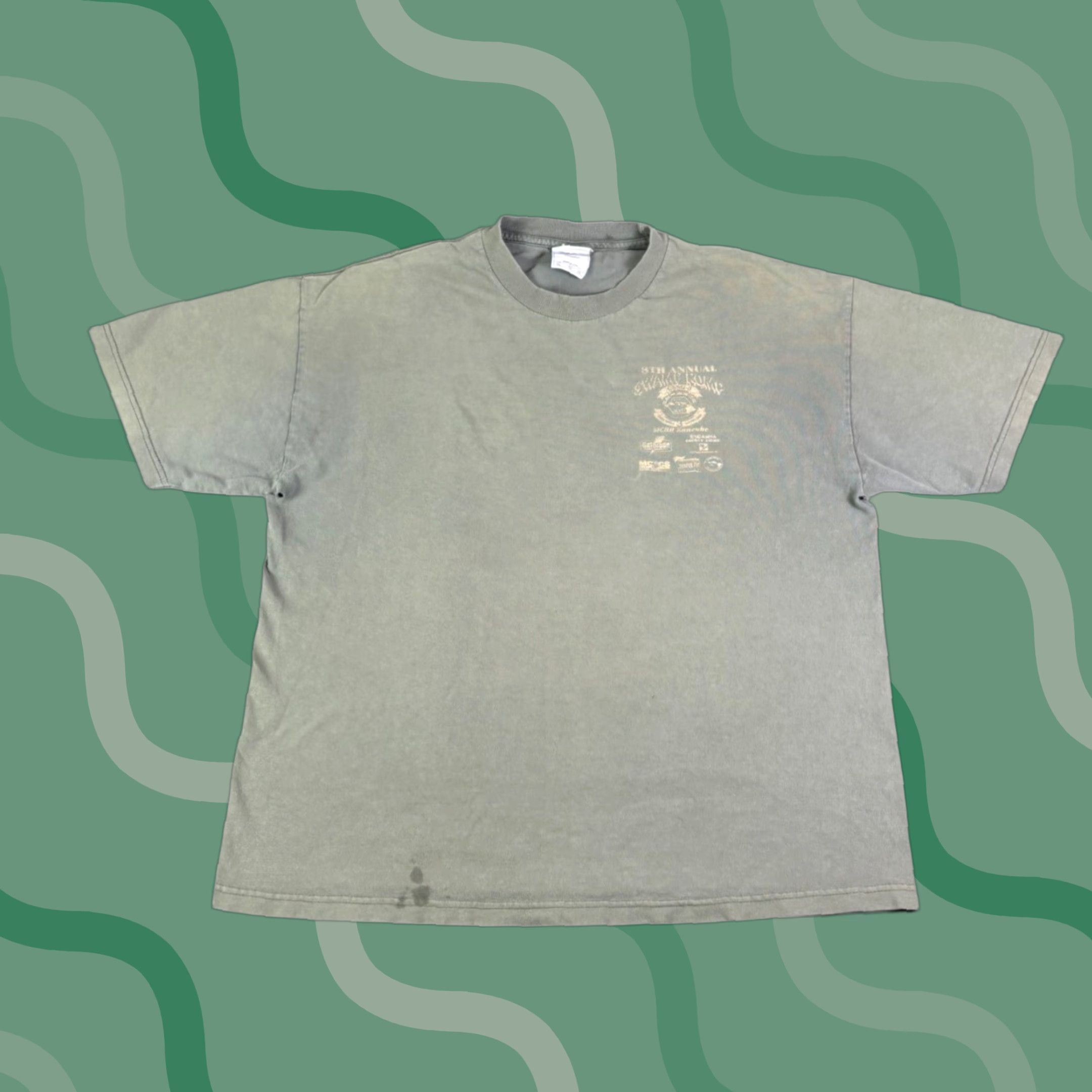 Olive VINTAGE USMC T-Shirt XL Olive Green Military 90s Graphic Print Crew Neck Short Sleeve Mens Size US XL / EU 56 / 4 - 1 Thumbnail