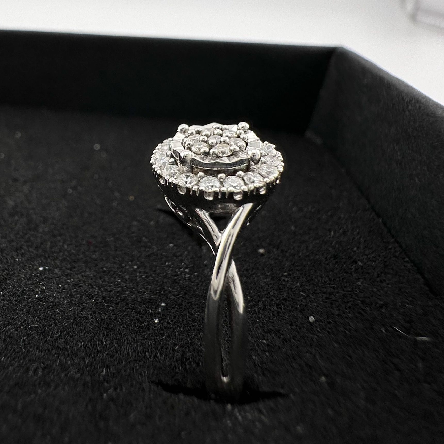 Other 1/4 Ct Lab Grown Diamond Cluster Twisted Shank Ring - SIze 7 Size ONE SIZE - 14 Thumbnail
