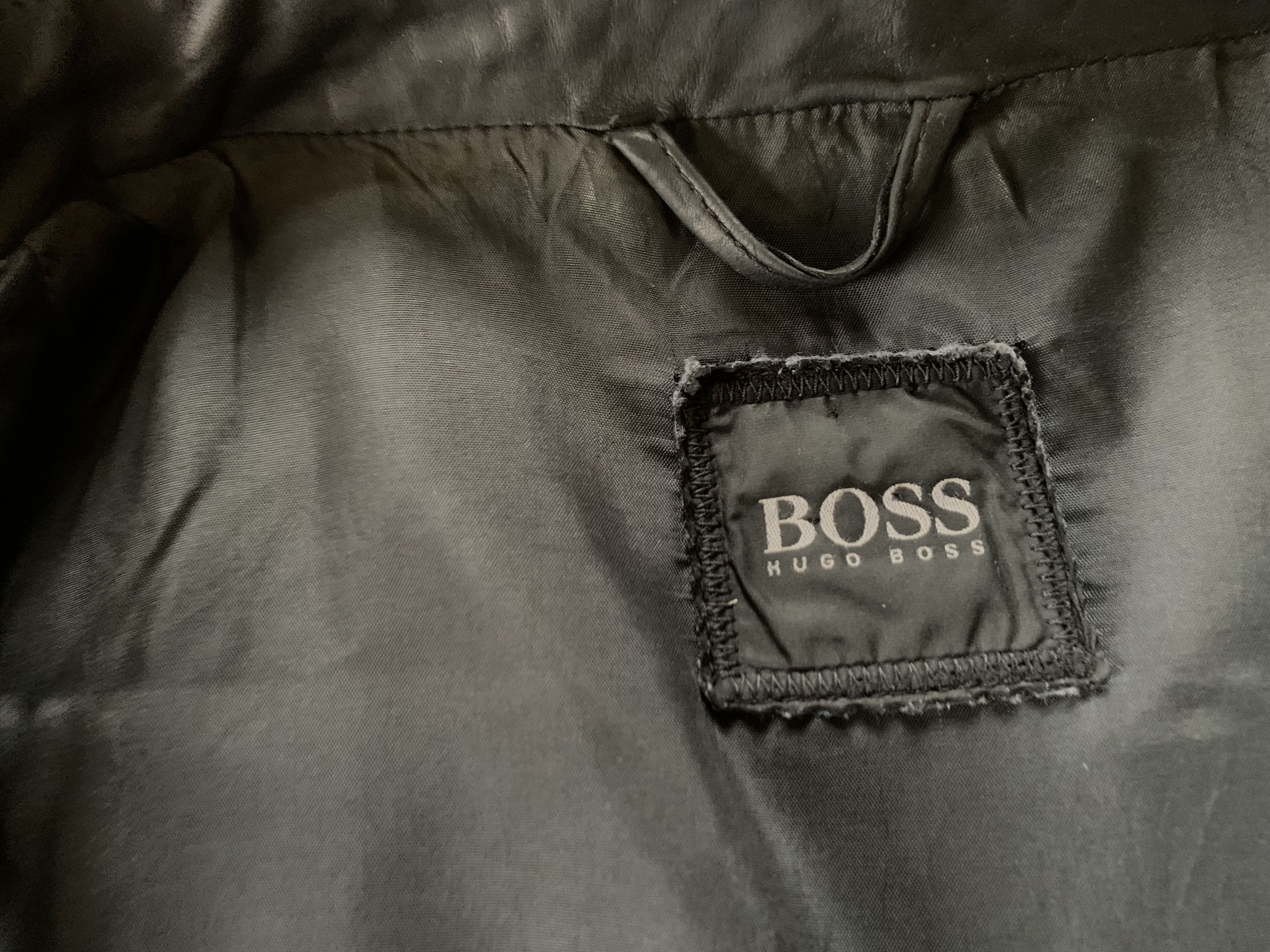 Hugo Boss Hugo Boss Rare Vintage Black Leather Jacket Size US XXL / EU 58 / 5 - 6 Thumbnail