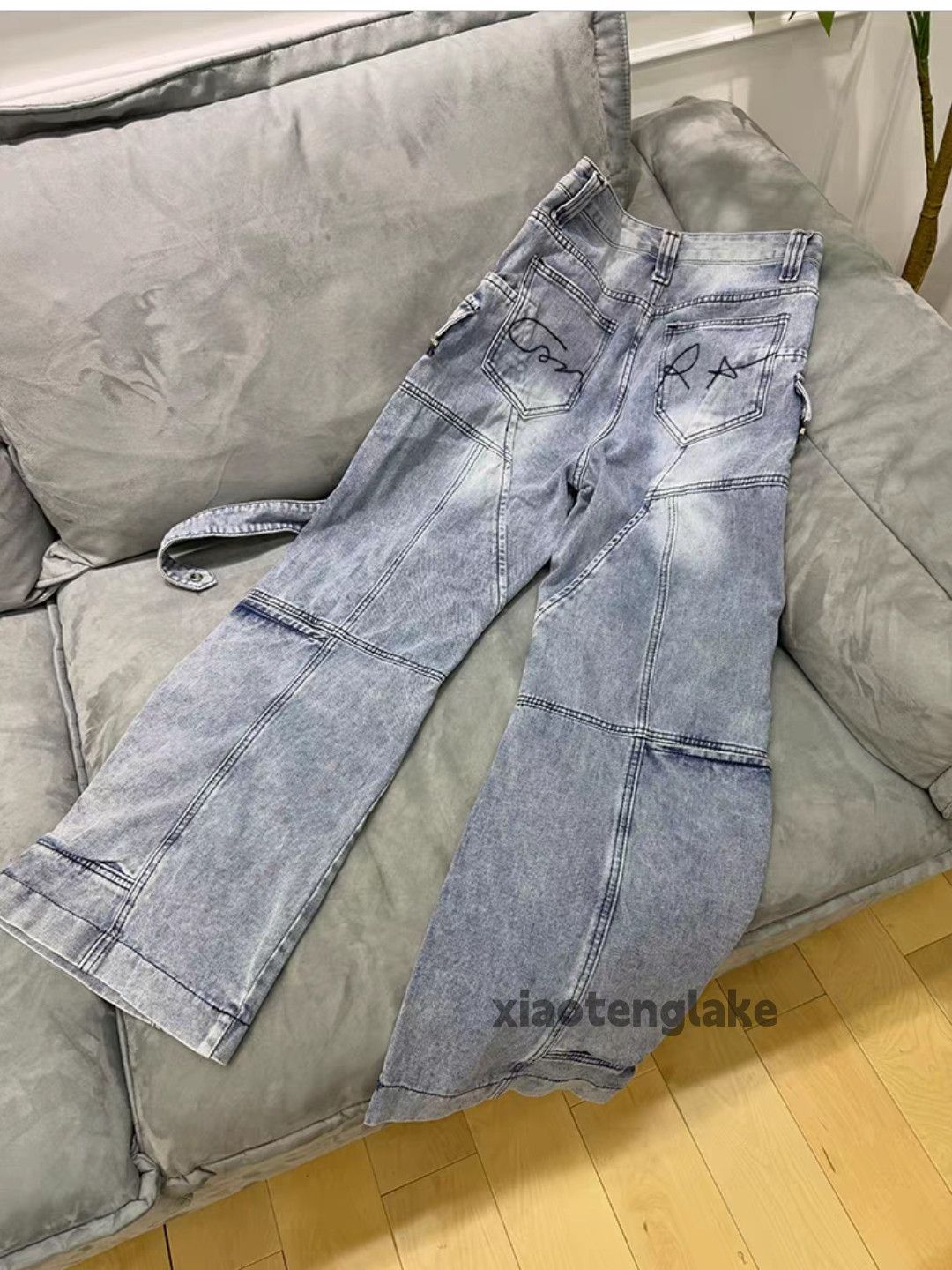 Vintage Unisex outdoor utility loose baggy hiphop cargo pants Size US 30 / EU 46 - 2 Thumbnail