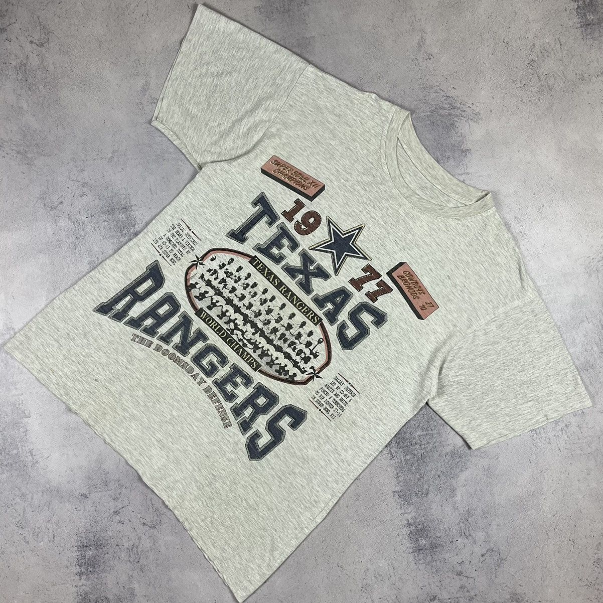 MLB Vintage Texas Rangers double sided print MLB tee 90’s Size US XL / EU 56 / 4 - 2 Thumbnail