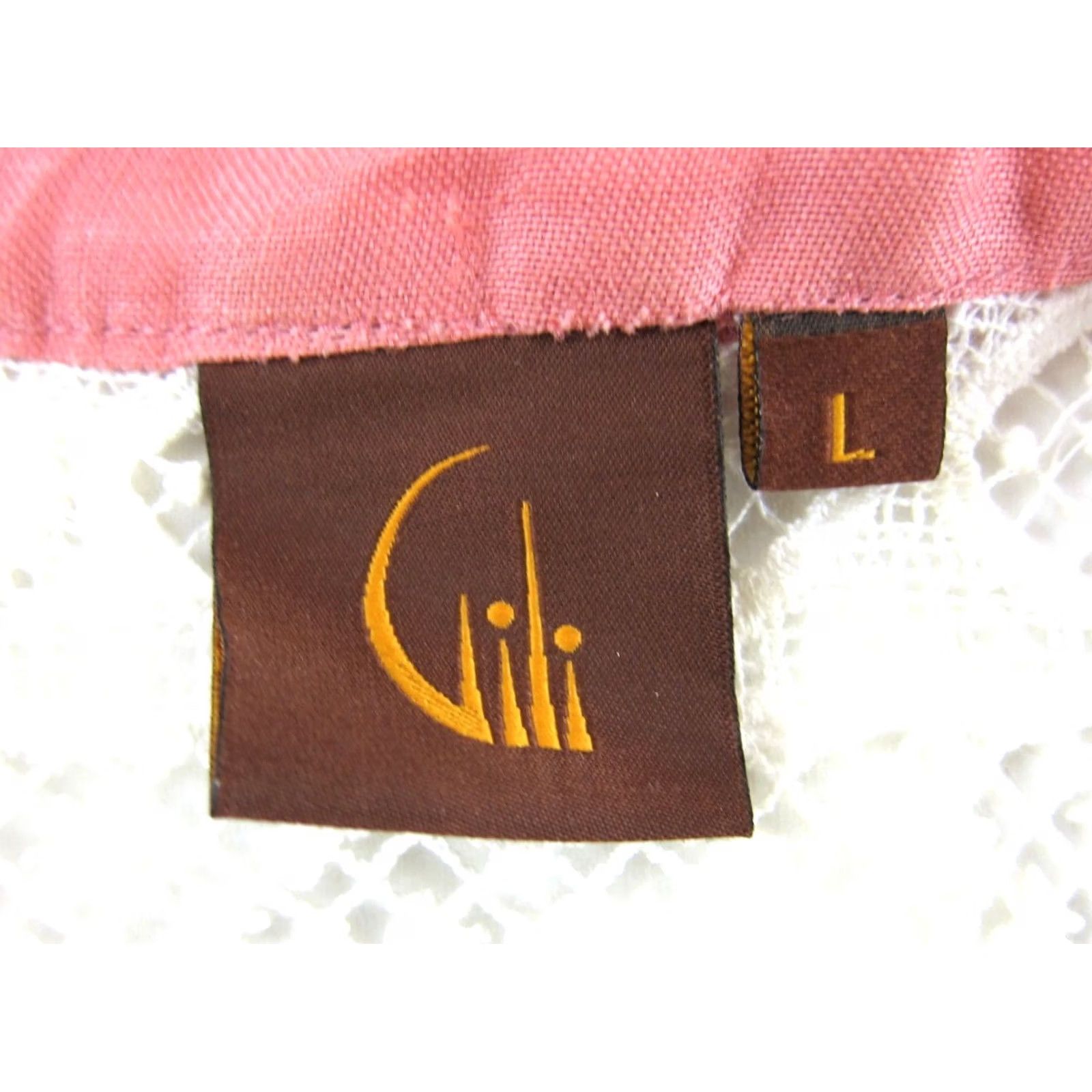 Vintage Gili Dress Cap Sleeve V-Neck Sheath Linen 100% Pink Large - Womens Size L / US 10 / IT 46 - 3 Thumbnail