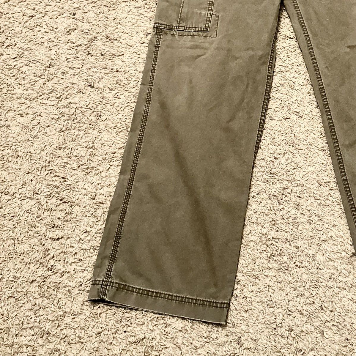 Old Navy VINTAGE Y2K GREEN/BROWN CARPENTER PANTS! Size US 32 / EU 48 - 5 Thumbnail