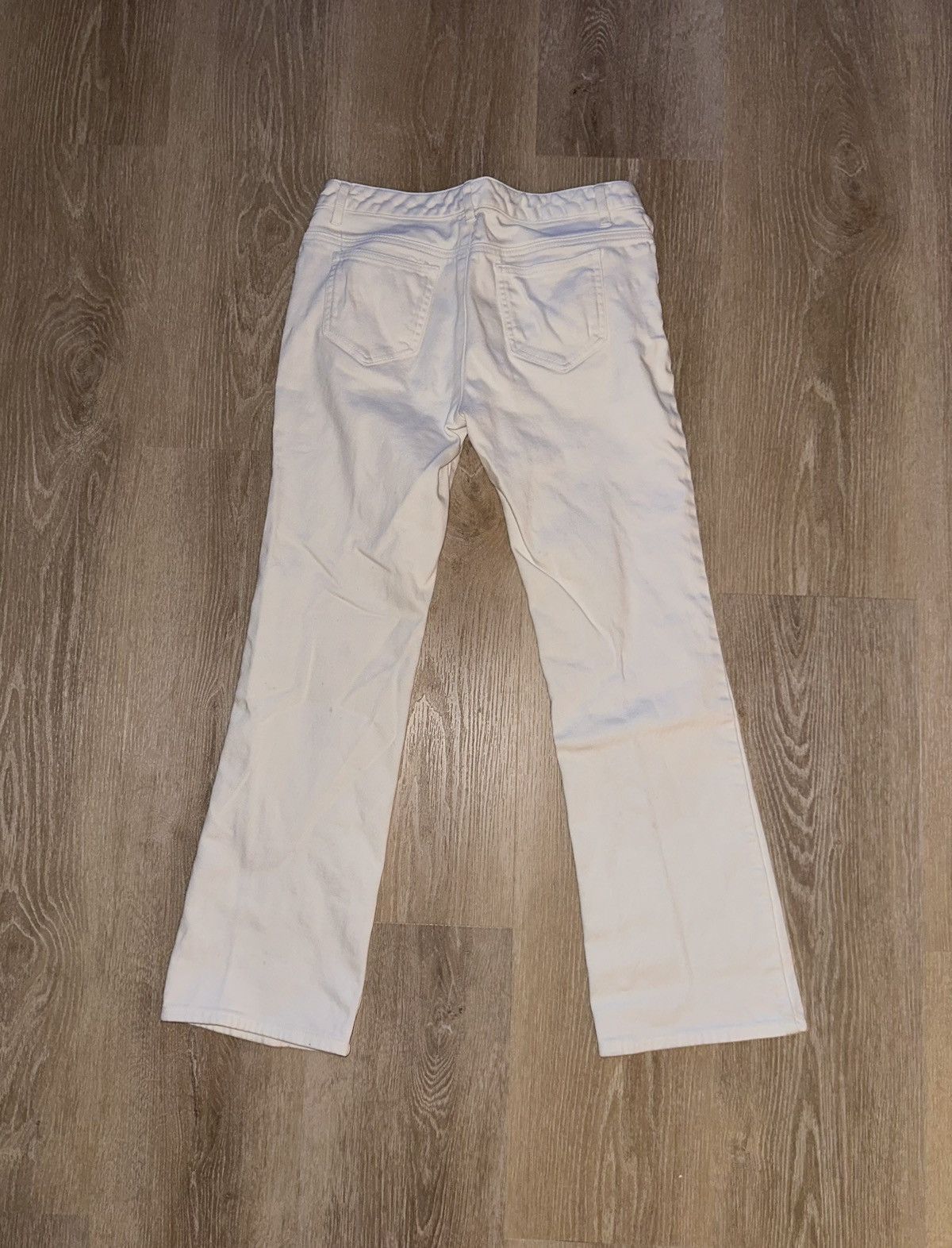 Michael Kors × Vintage Y2K Michael Kors White Denim Flare Jeans Size 6 Size 28" / US 6 / IT 42 - 2 Thumbnail