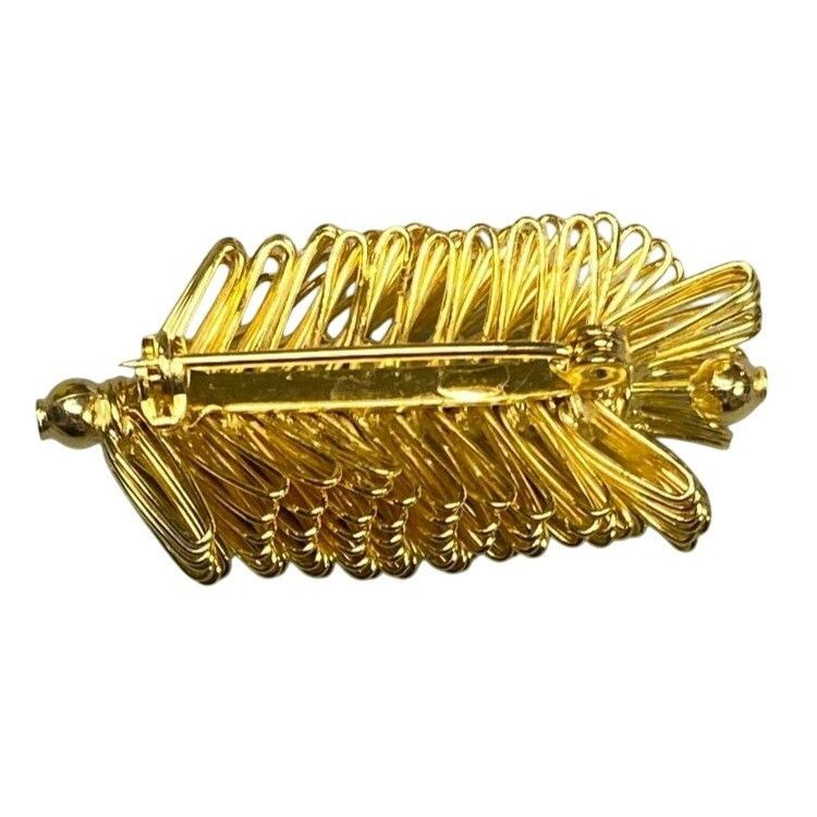Other Rare Vintage Gold-Tone Leaf Pine Cone Brooch Pin Brooch With Size ONE SIZE - 3 Thumbnail