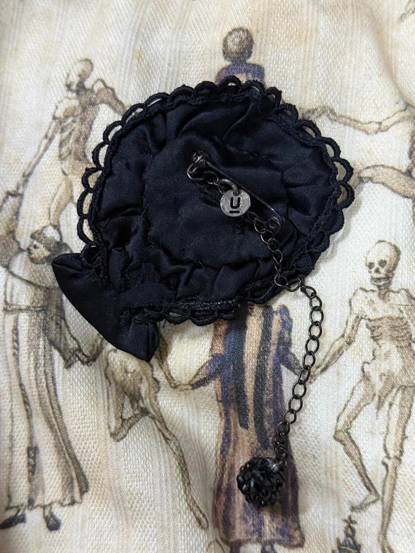 Undercover UNDERCOVER 07SS Skull Lace Diamond Brooch K20 Size ONE SIZE - 4 Thumbnail