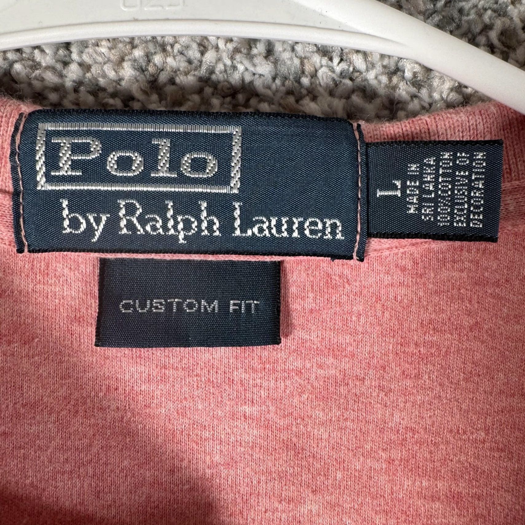 Polo Ralph Lauren VINTAGE Polo Ralph Lauren Polo Shirt Mens L Pink Custom Fit Embroidered Pony College 90s Ivy Size US L / EU 52-54 / 3 - 4 Thumbnail