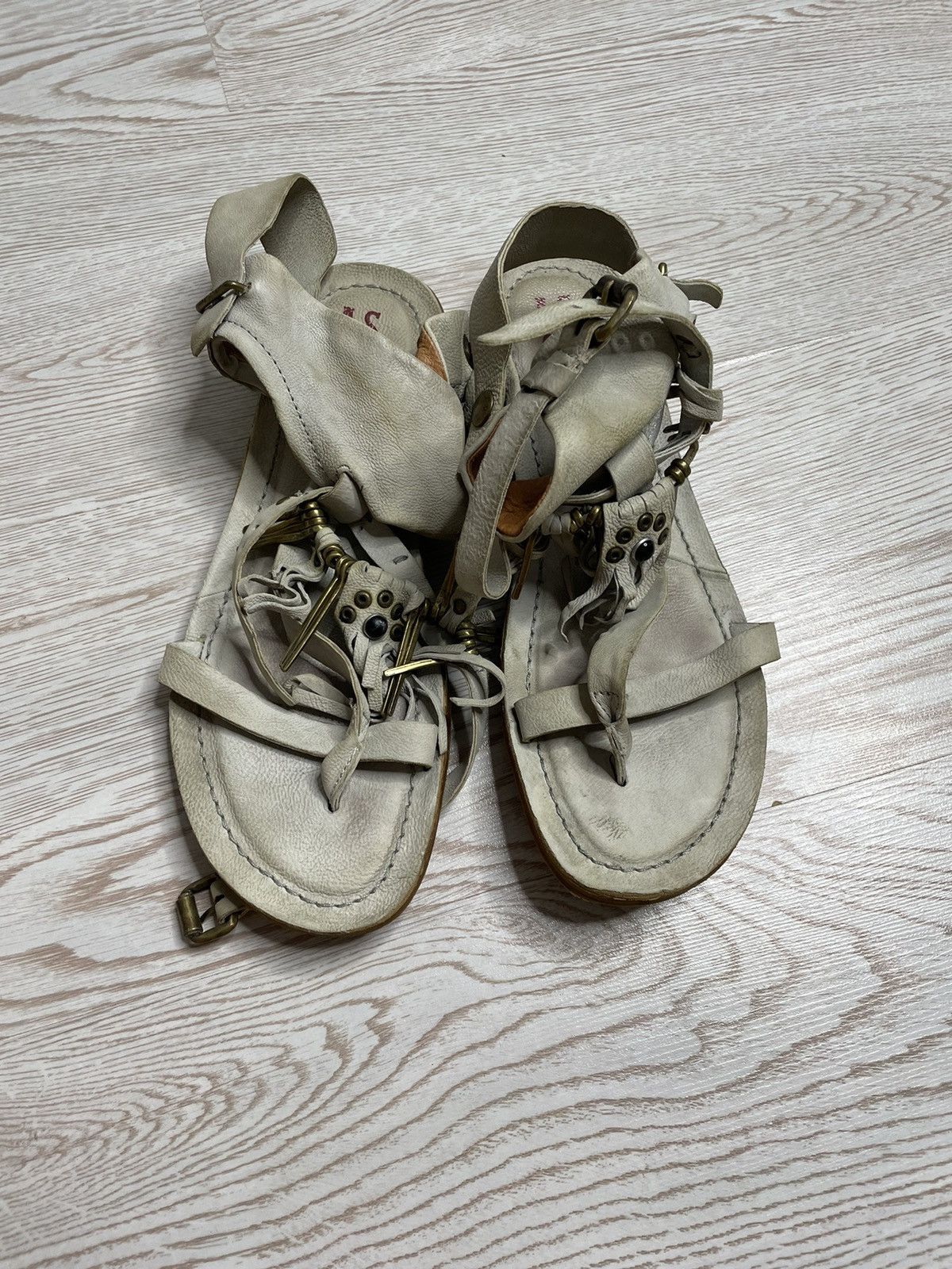 A.S.98 × Vintage Airsteps A.S. 98 distressed avant Gard sandals Size US 11 / IT 41 - 3 Thumbnail